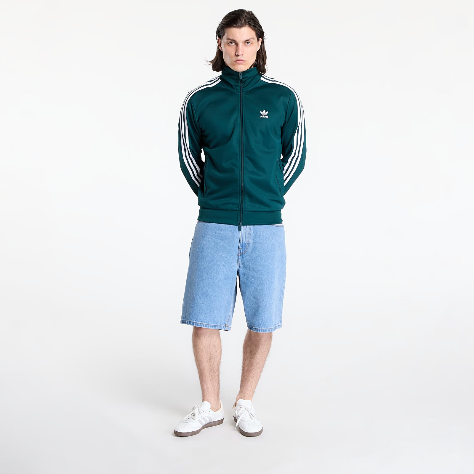 Chaquetas de hombre adidas Adicolor Classics Beckenbauer Track Top Aurora Ivy/ White