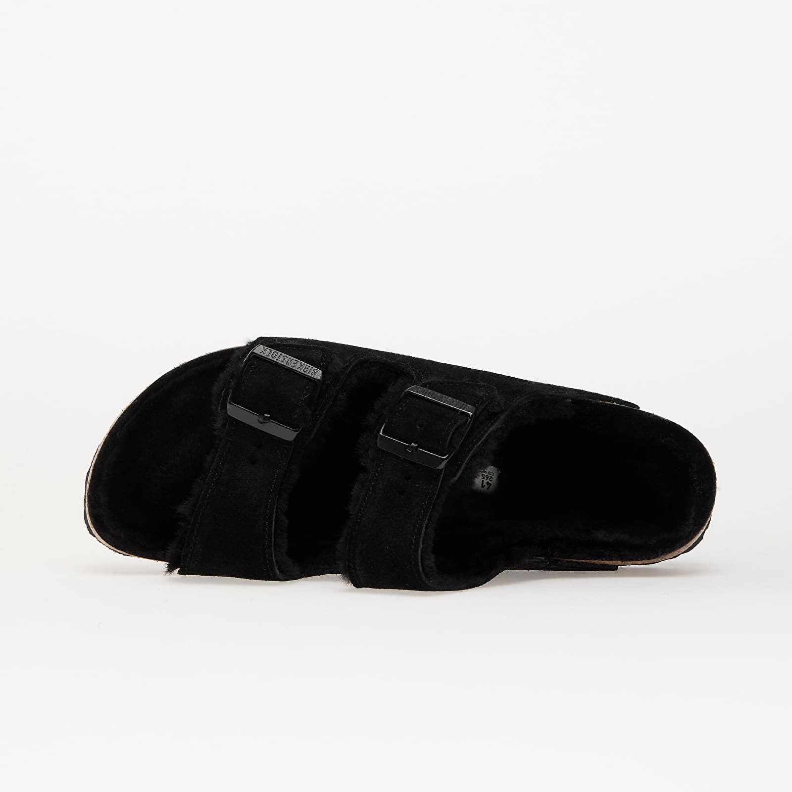 Sieviešu apavi Birkenstock Arizona Shearling Suede Leather/ Fur Black