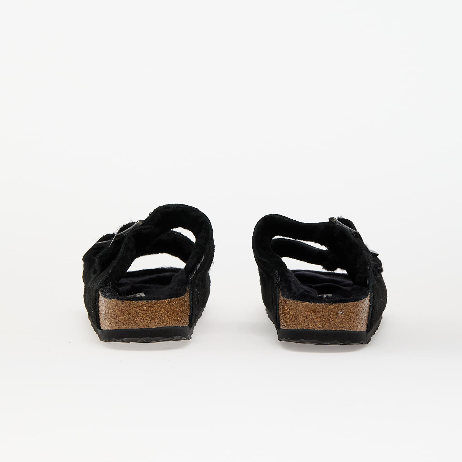 Sieviešu apavi Birkenstock Arizona Shearling Suede Leather/ Fur Black