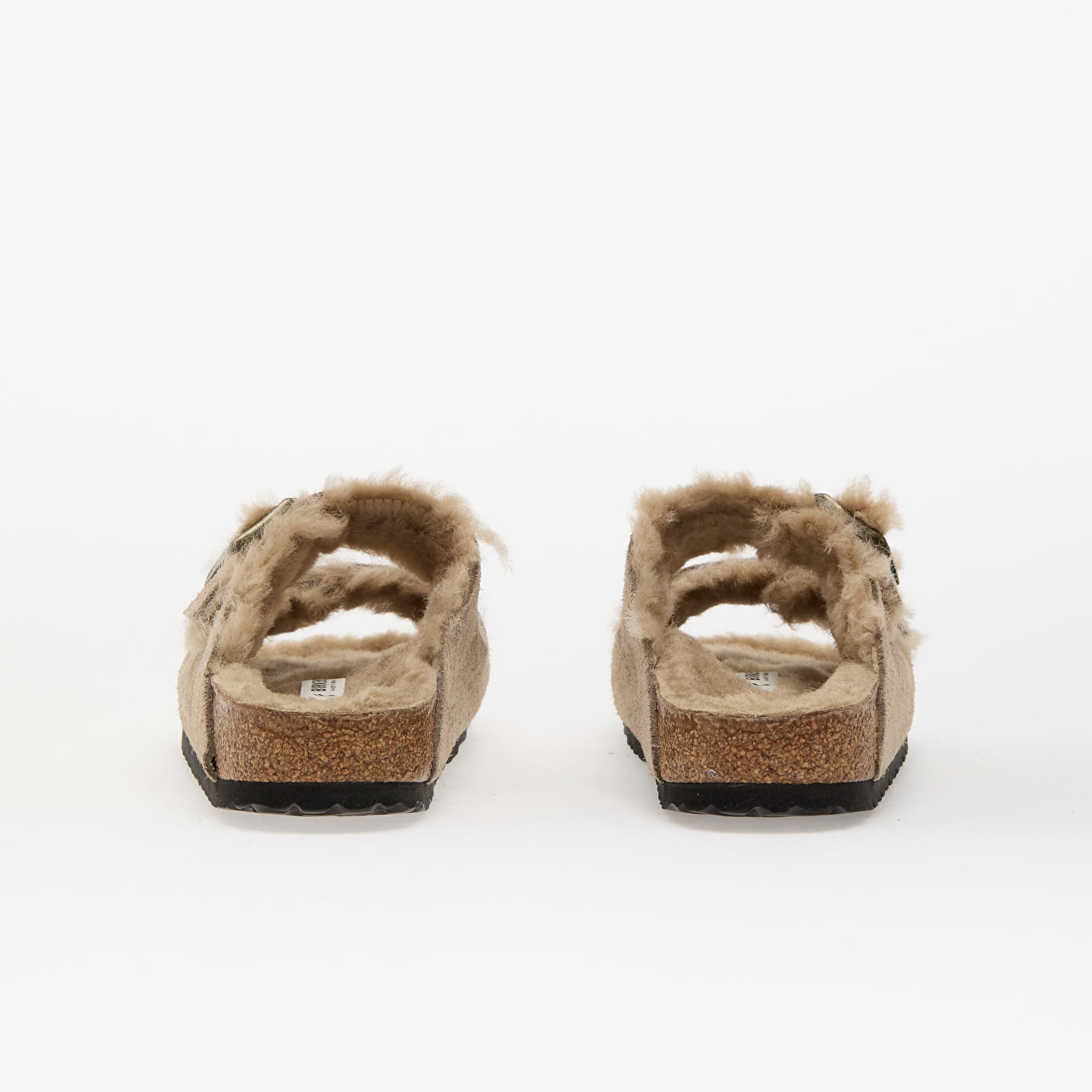 Sieviešu apavi Birkenstock Arizona Shearling Suede Leather/ Fur Taupe