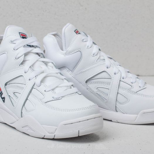 Fila cage discount mid white