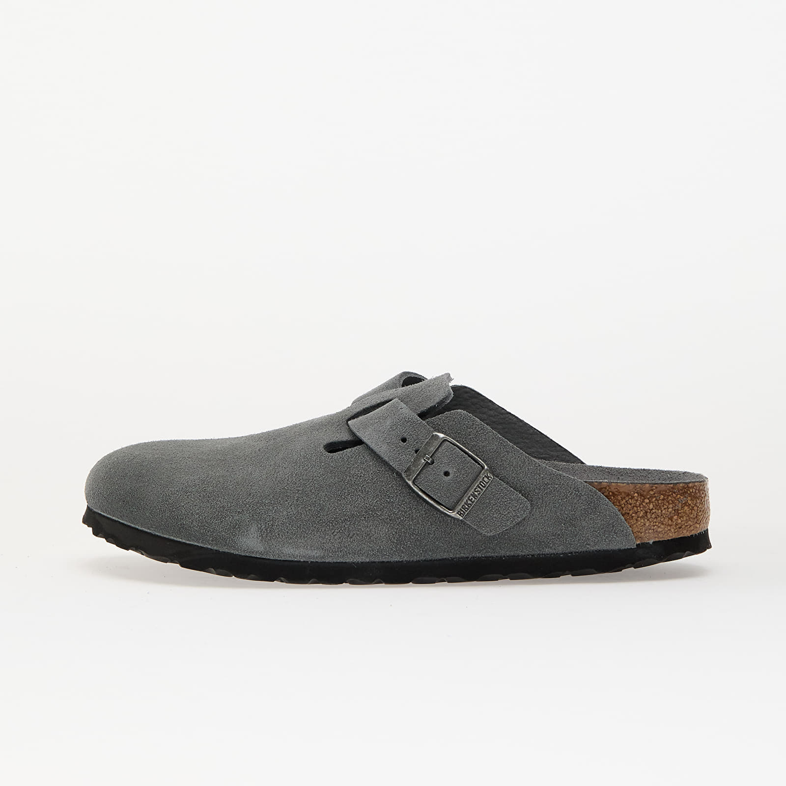 Levně Tenisky Birkenstock Boston Soft Footbed Suede Leather Basalt Gray Tonal Fb