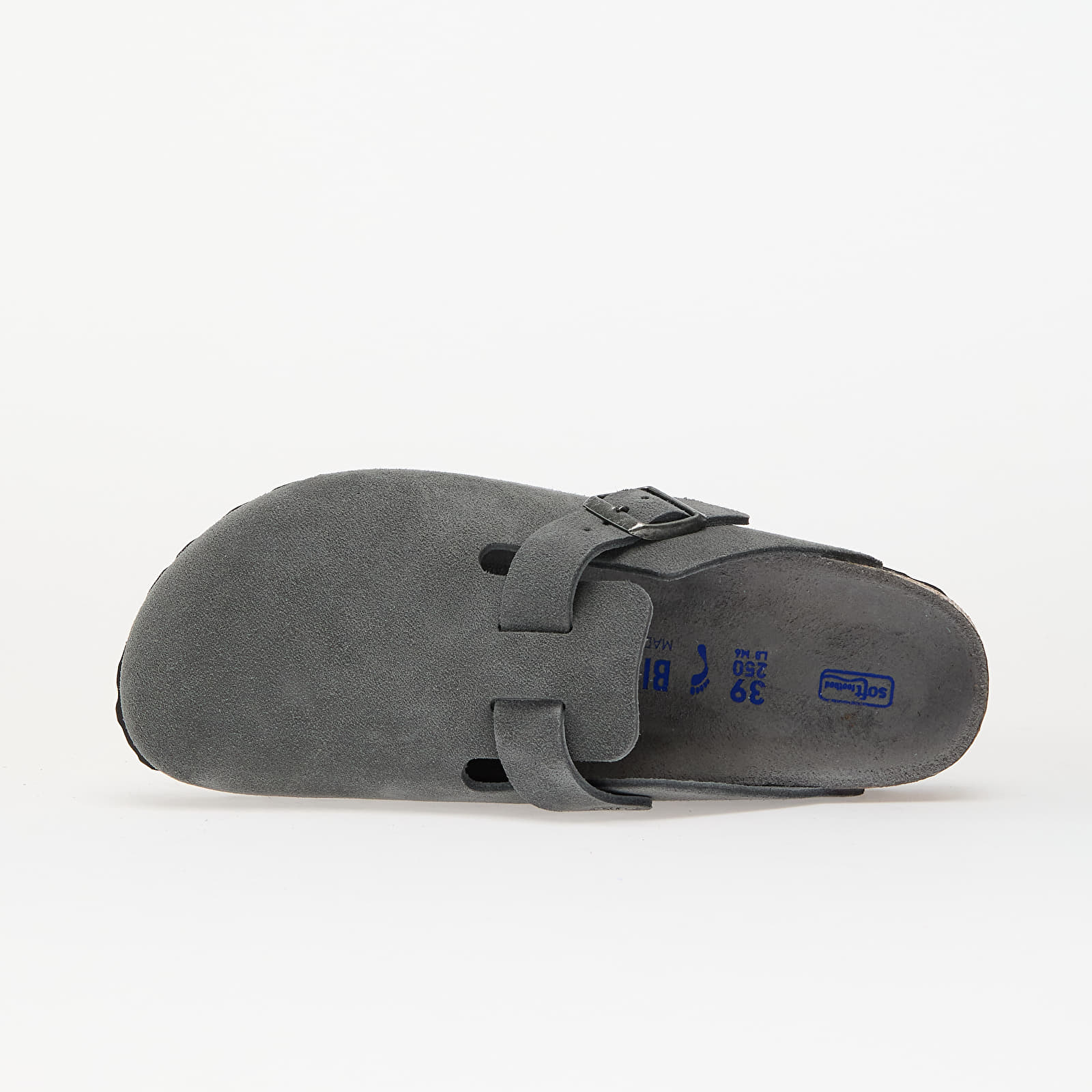 Women's shoes Birkenstock Boston Soft Footbed Suede Leather Basalt Gray Tonal Fb