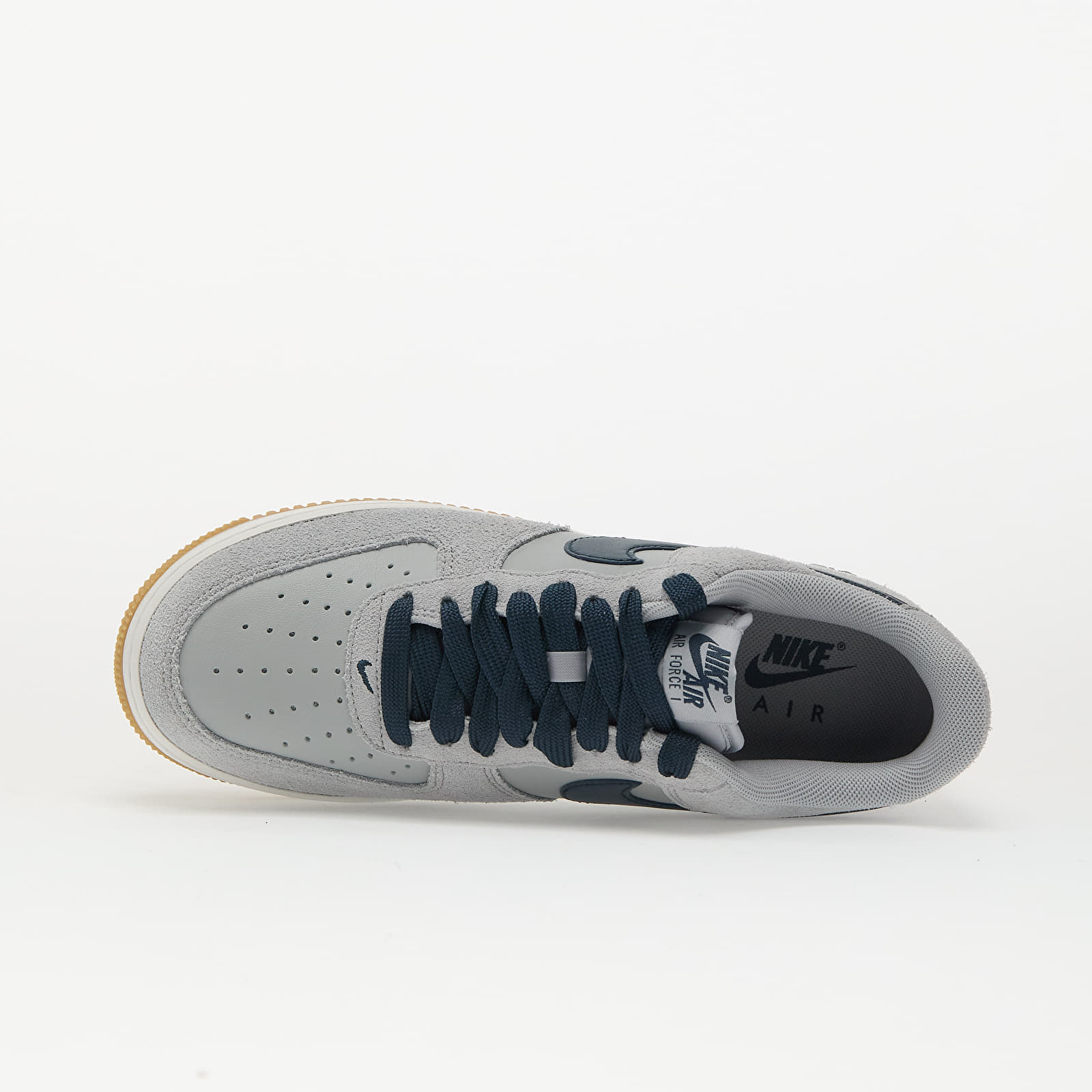 Zapatillas Hombre Nike Air Force 1 '07 Lv8 Lt Smoke Grey/ Armory Navy-Gum Lt Brown-Summit White