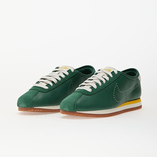 green and yellow nike cortez