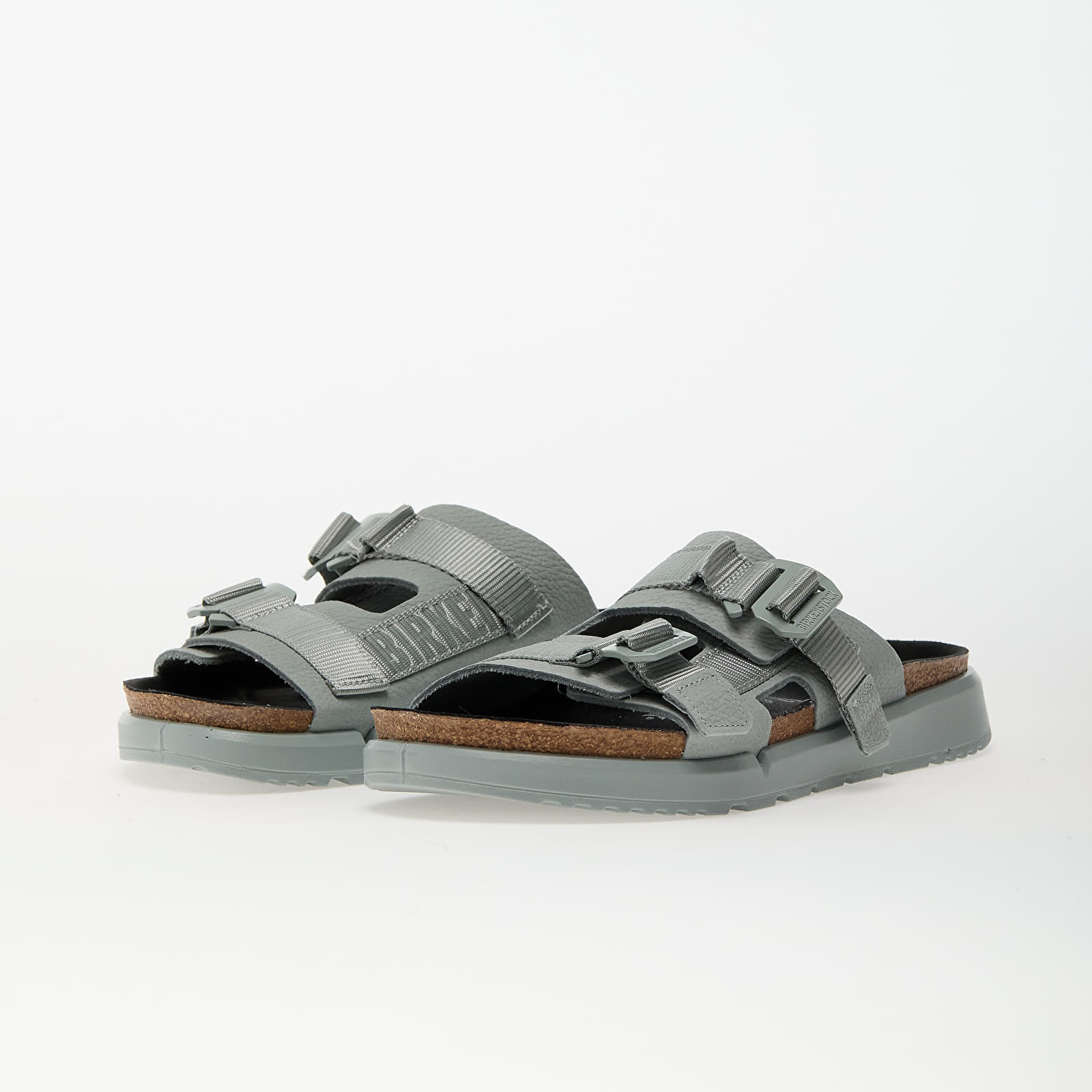 Men's shoes Birkenstock Shinjuku 2 Strap Natural Leather/Textile Pure Sage