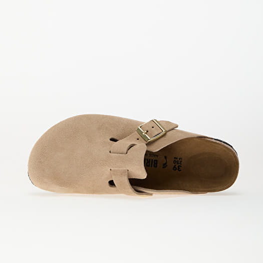 Birkenstock Boston BS Suede Leather Sandcastle | Footshop