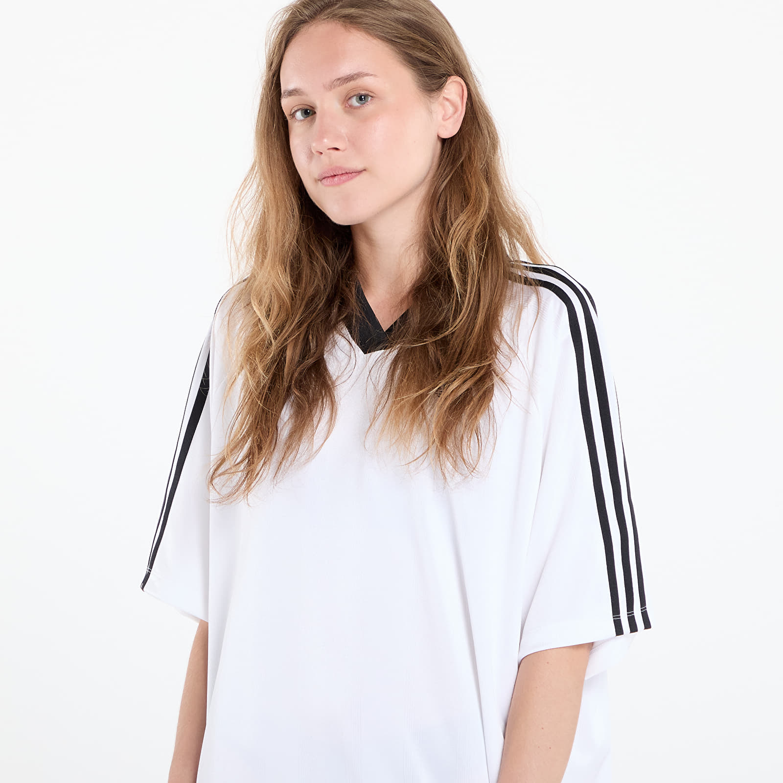 Dress adidas Adicolor Football Jacquard Oversize Dress White/ Black