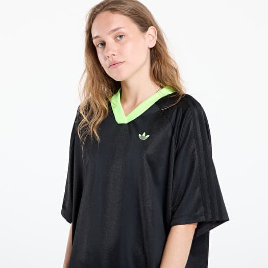 adidas Adicolor Football Jacquard Oversize Dress Black/ Signal Green