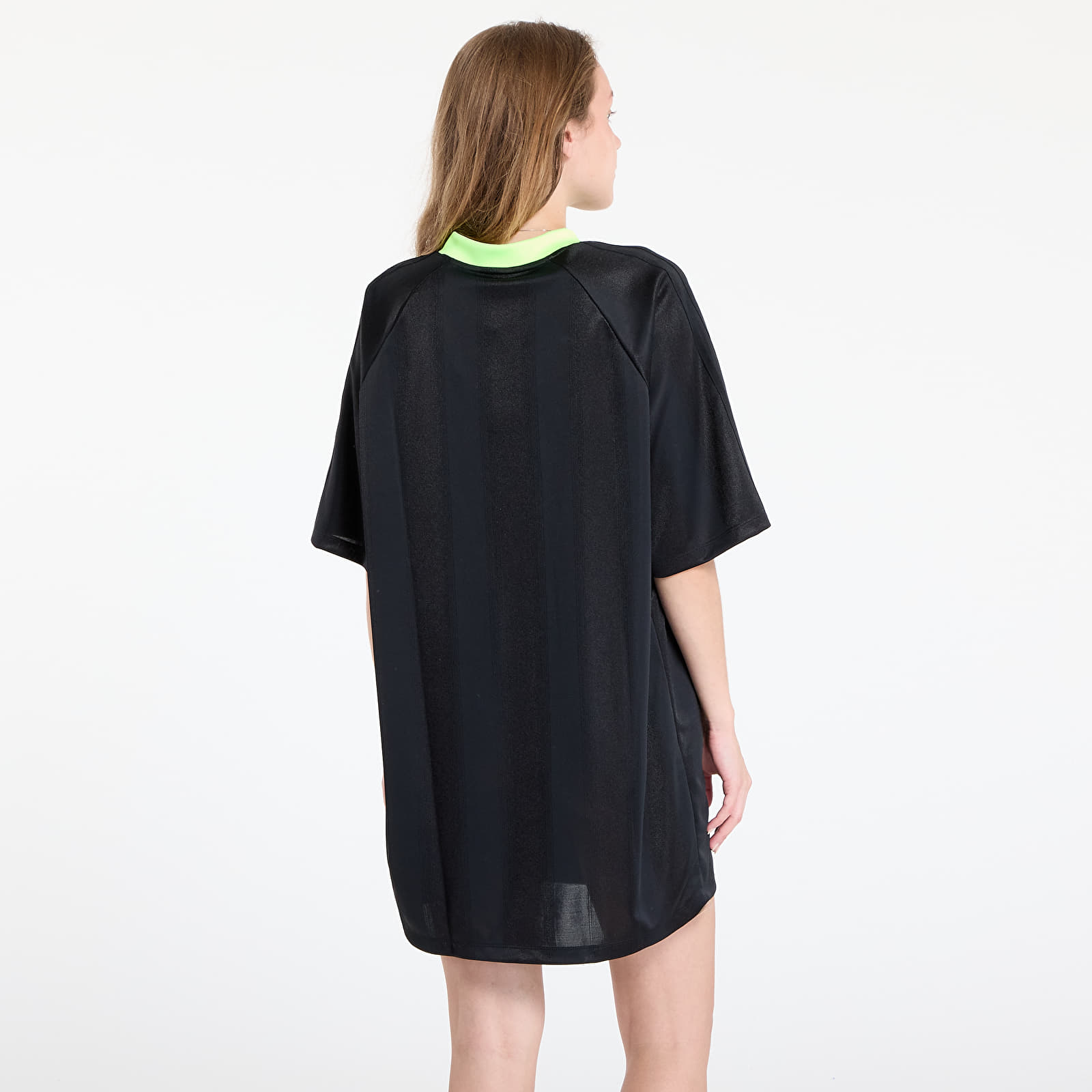 Dress adidas Adicolor Football Jacquard Oversize Dress Black/ Signal Green