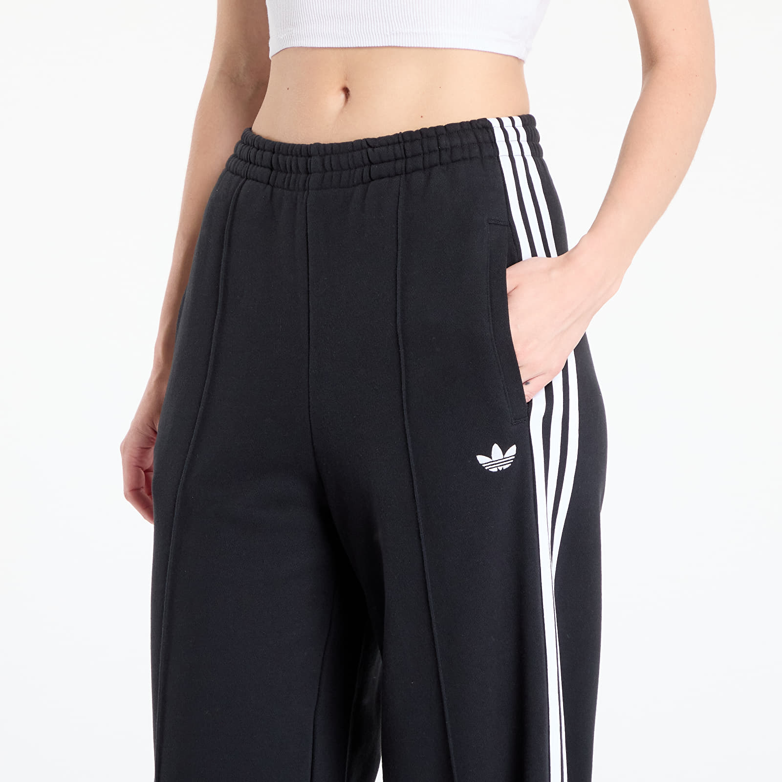 Jogger Pants adidas 3S Wide Sweatpt Black/ White