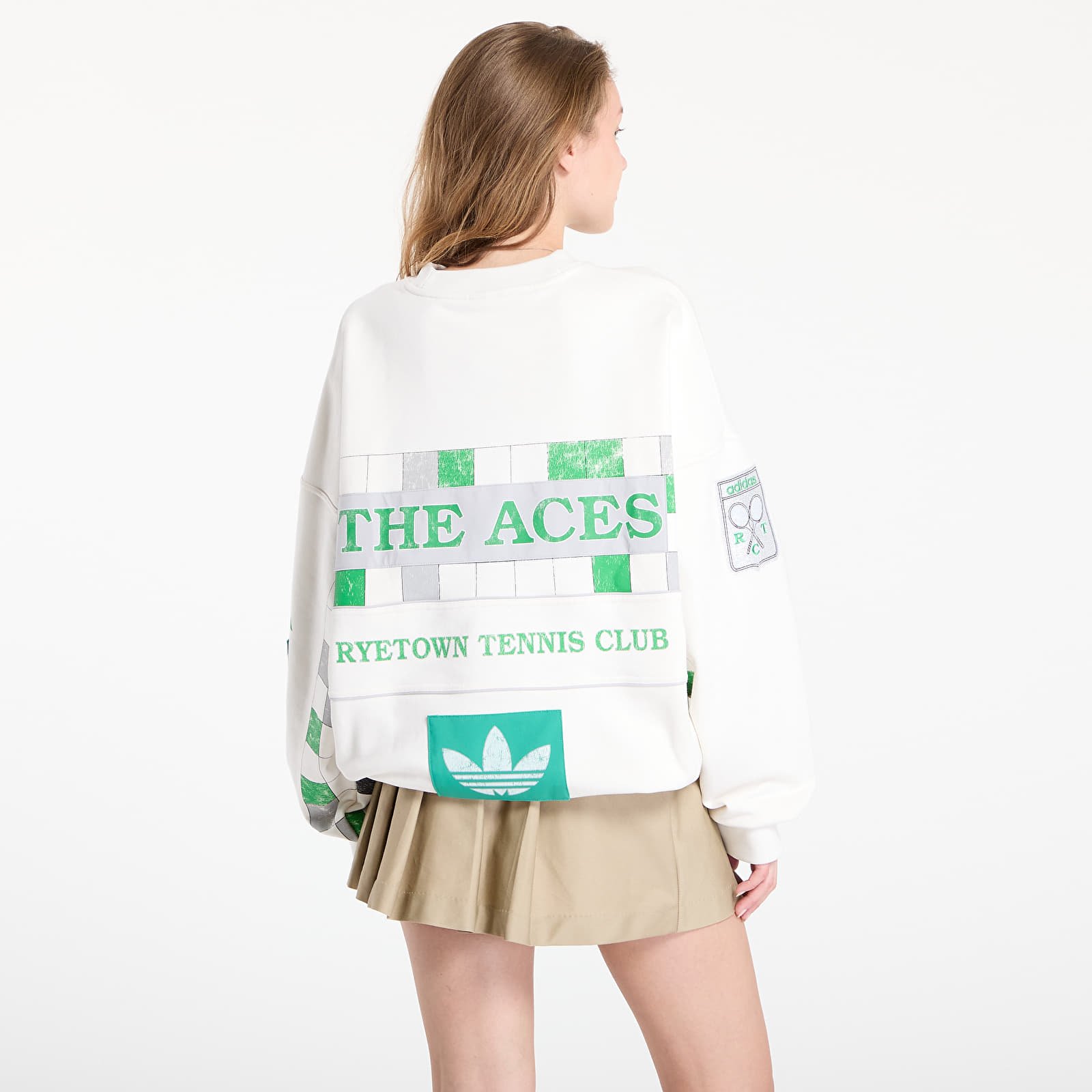 Φούτερ adidas Archive Court Sweatshirt Cloud White