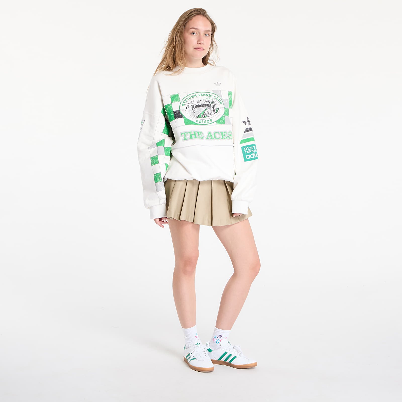Φούτερ adidas Archive Court Sweatshirt Cloud White