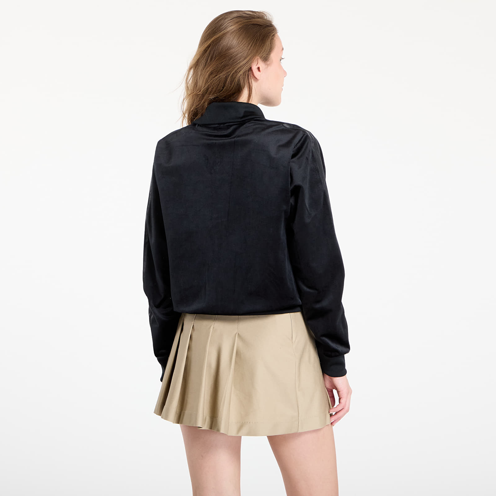 Суичърти adidas Adicolor Velour Track Top Black