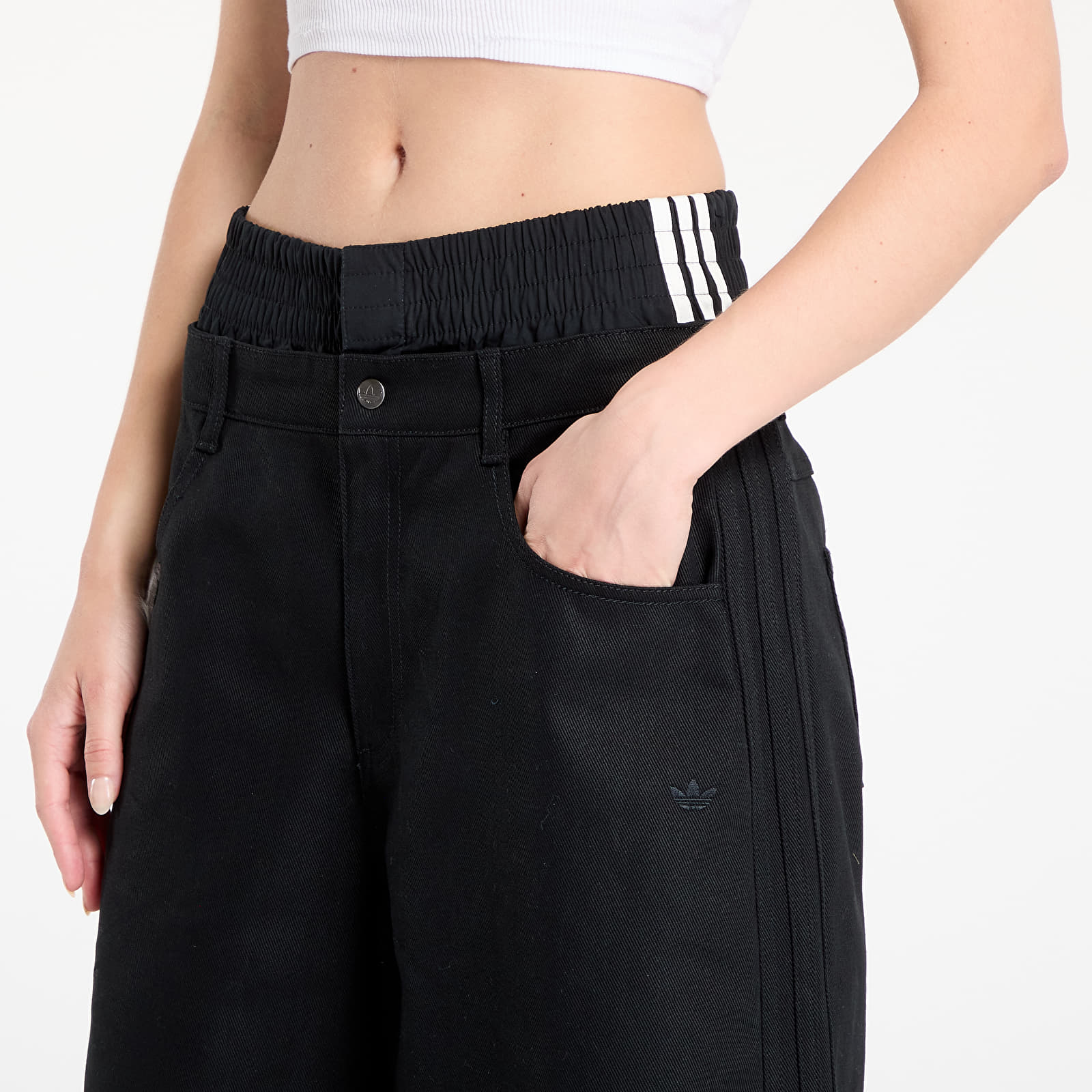Women's shorts adidas Firebird Utility Jorts Black