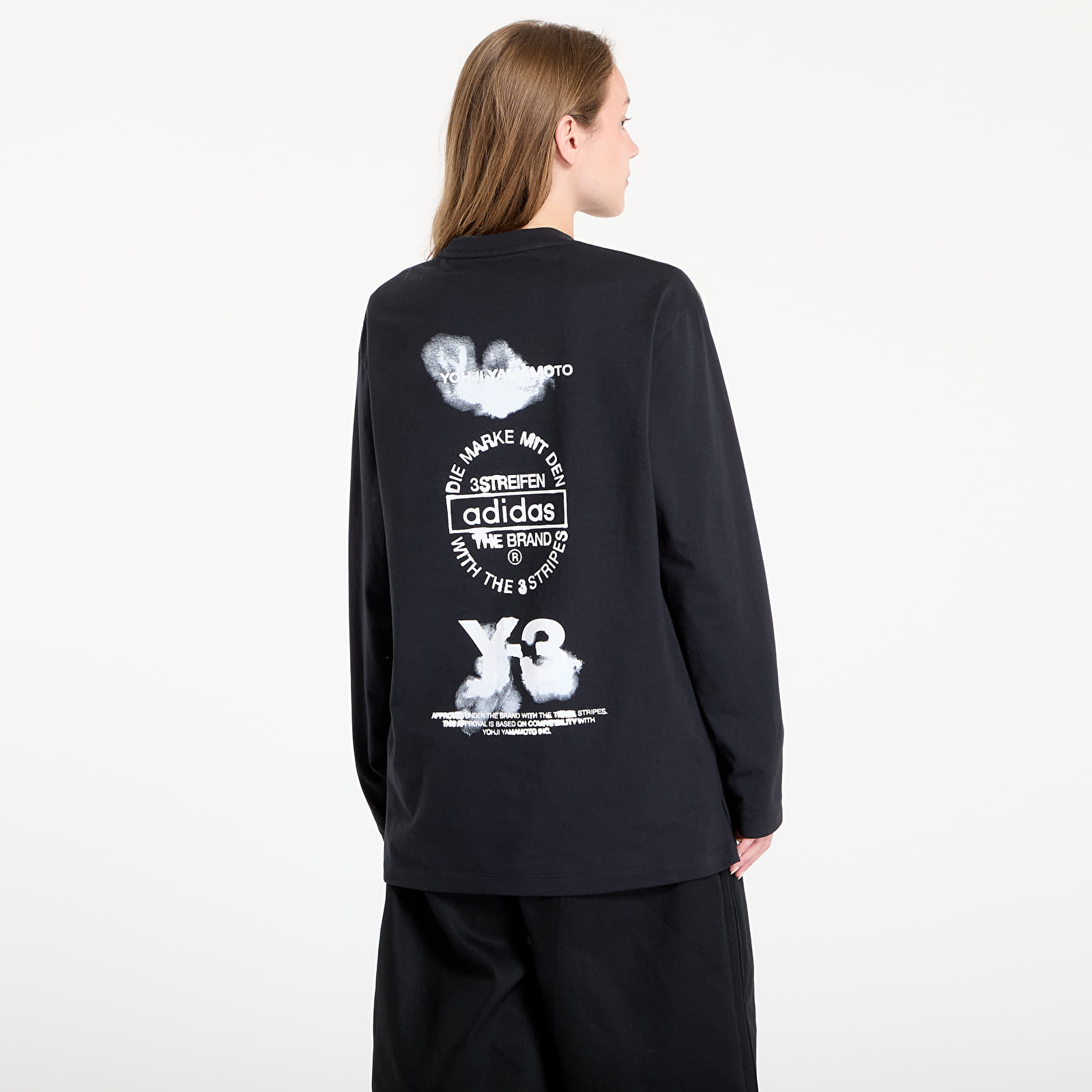 Magliette Y-3 Graphic Long Sleeve Tee UNISEX Black