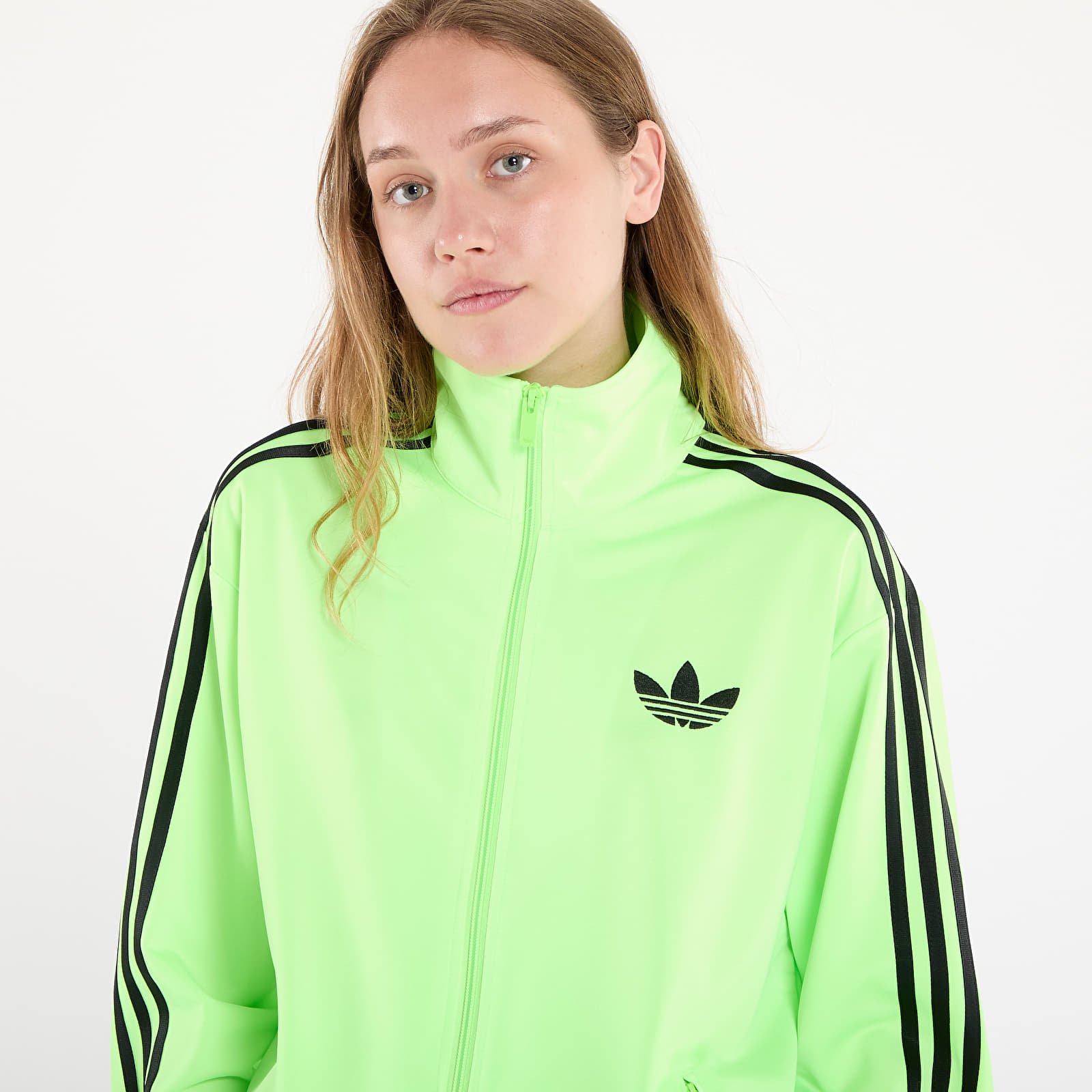 Felpe adidas Adicolor Classic Firebird Loose Track Top Signal Green/ Black