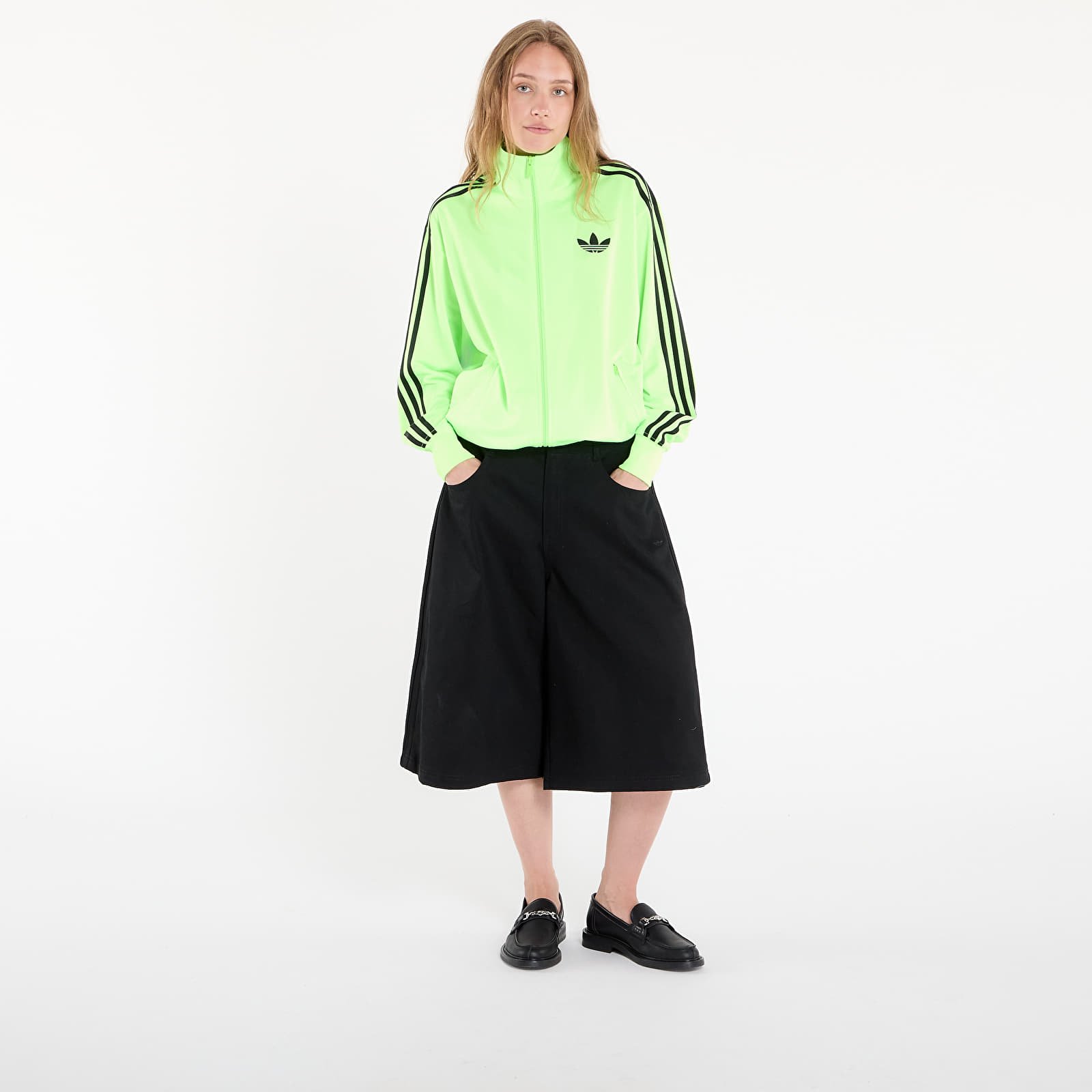 Felpe adidas Adicolor Classic Firebird Loose Track Top Signal Green/ Black