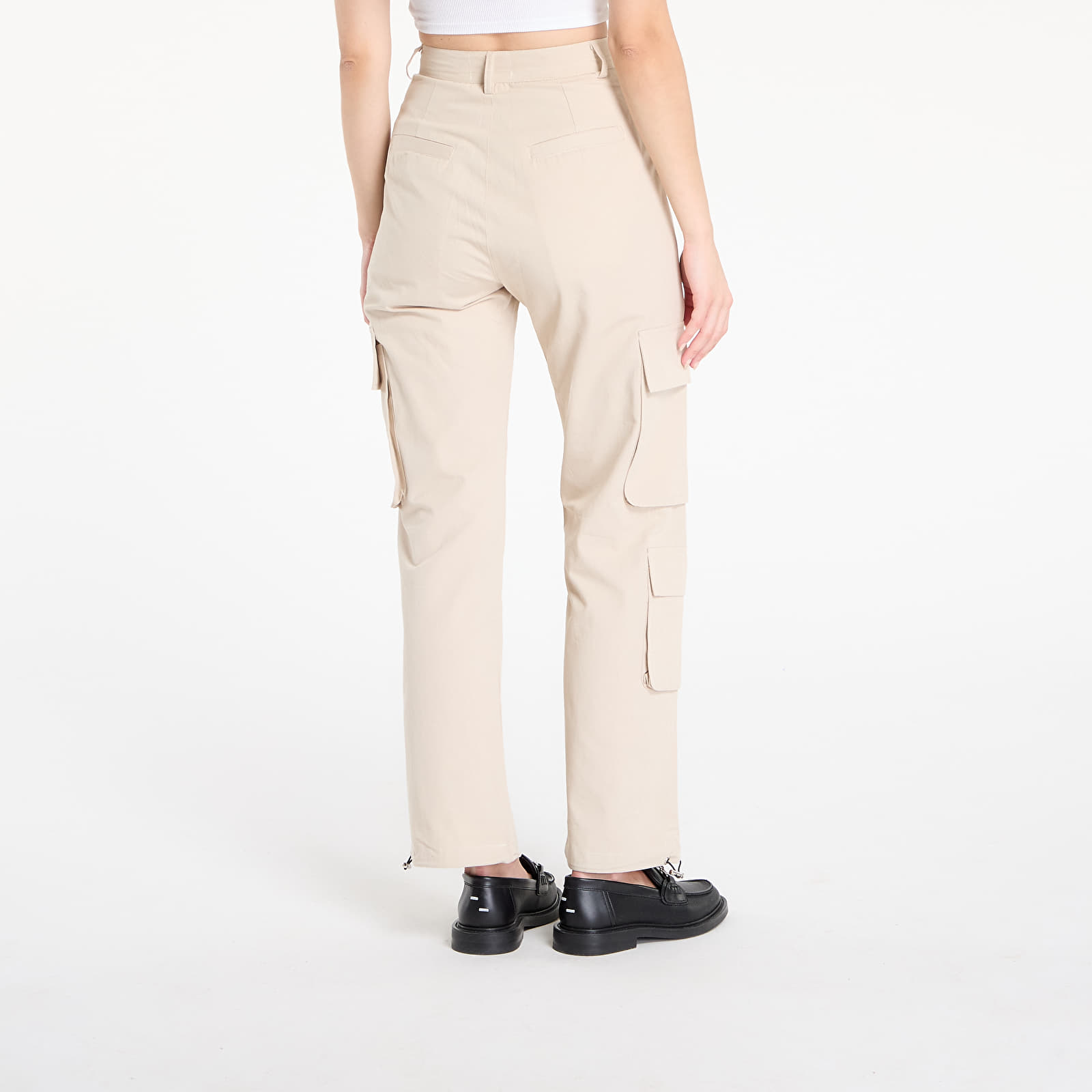【DISCERNMENT】Camp Wide Cargo Pants Women's cargo pants Sixth June Wide Leg Cargo Pants Cream