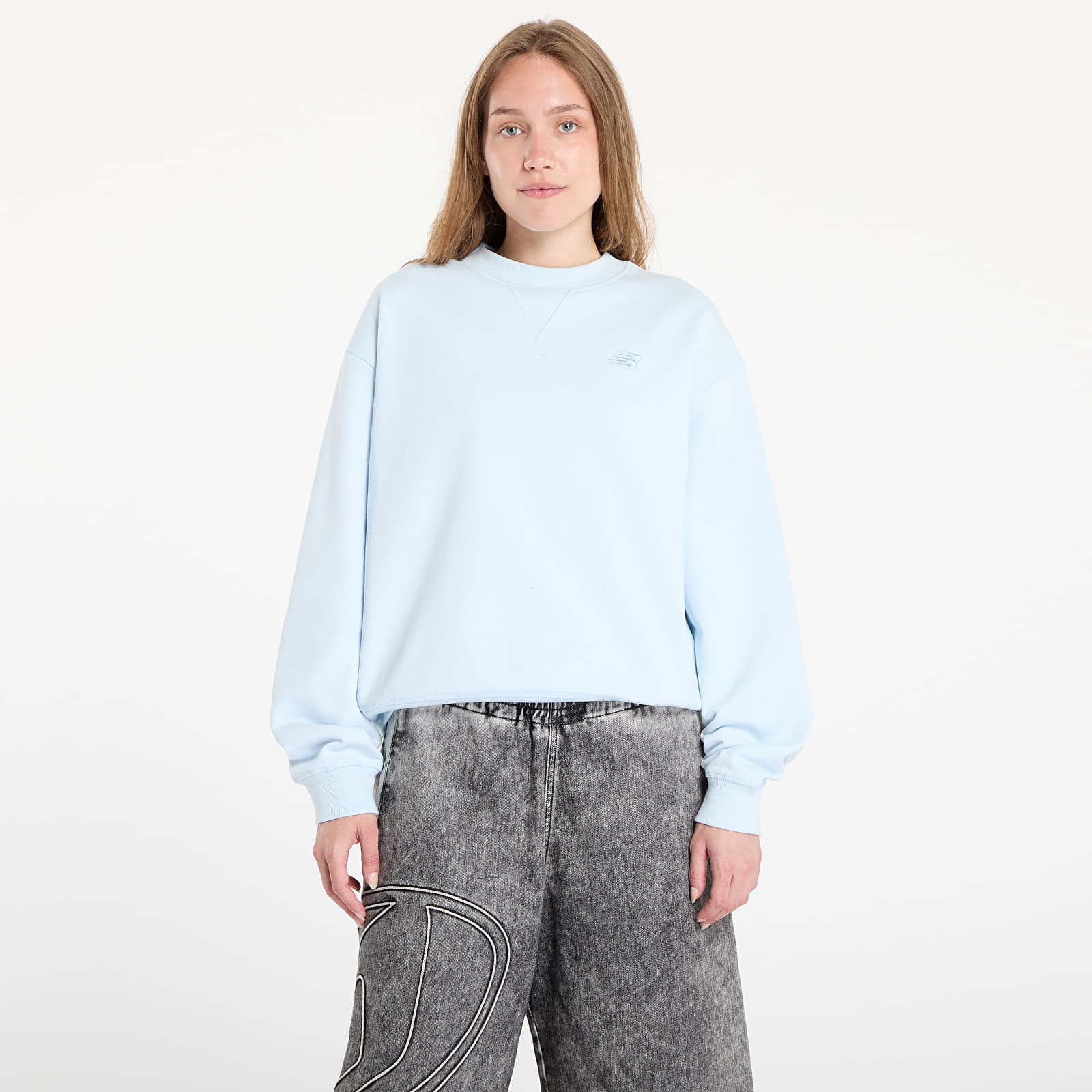 Sweatshirt New Balance Athletics French Terry Crew Blue M