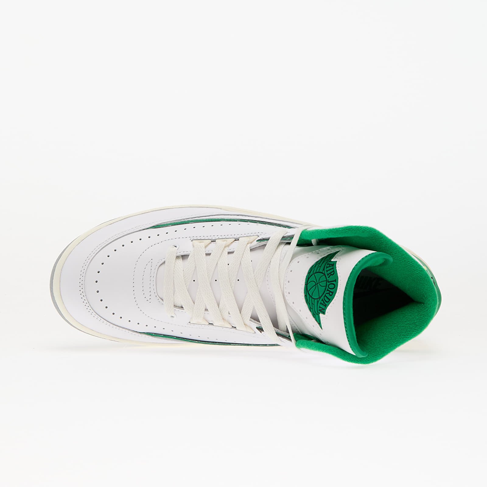 Scarpe uomo Air Jordan 2 Retro White/ Lucky Green-Sail-Lt Steel Grey