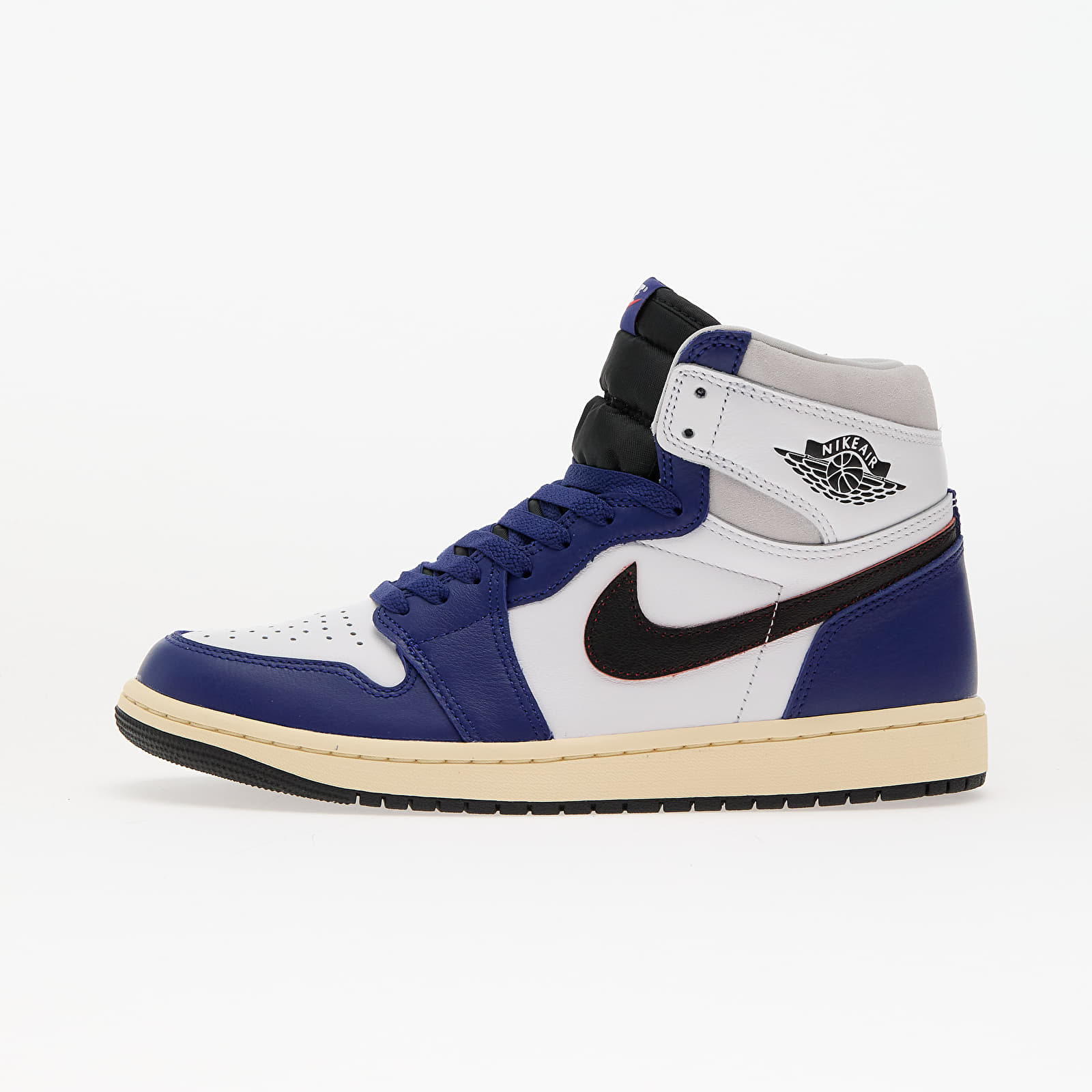 Scarpe uomo Air Jordan 1 High Og "Rare Air" White/ Black-Neutral Grey-Deep Royal Blue