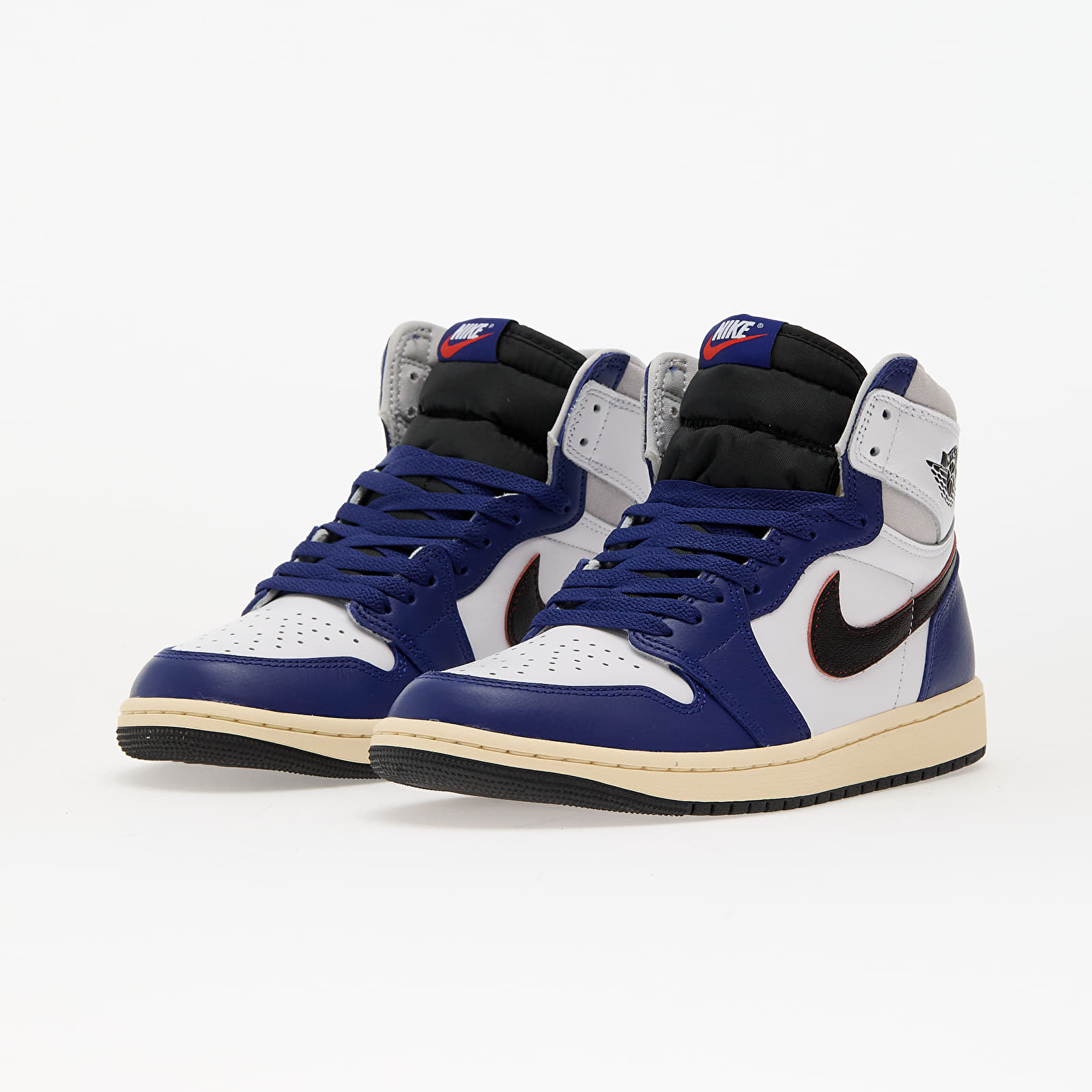 Scarpe uomo Air Jordan 1 High Og "Rare Air" White/ Black-Neutral Grey-Deep Royal Blue