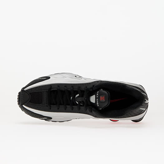 Nike Shox R4 Black/ Mtlc Silver-Lt Crimson | Footshop