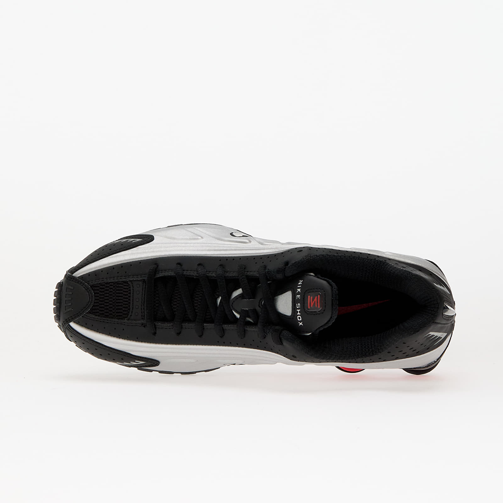 Scarpe donna Nike Shox R4 Black/ Mtlc Silver-Lt Crimson