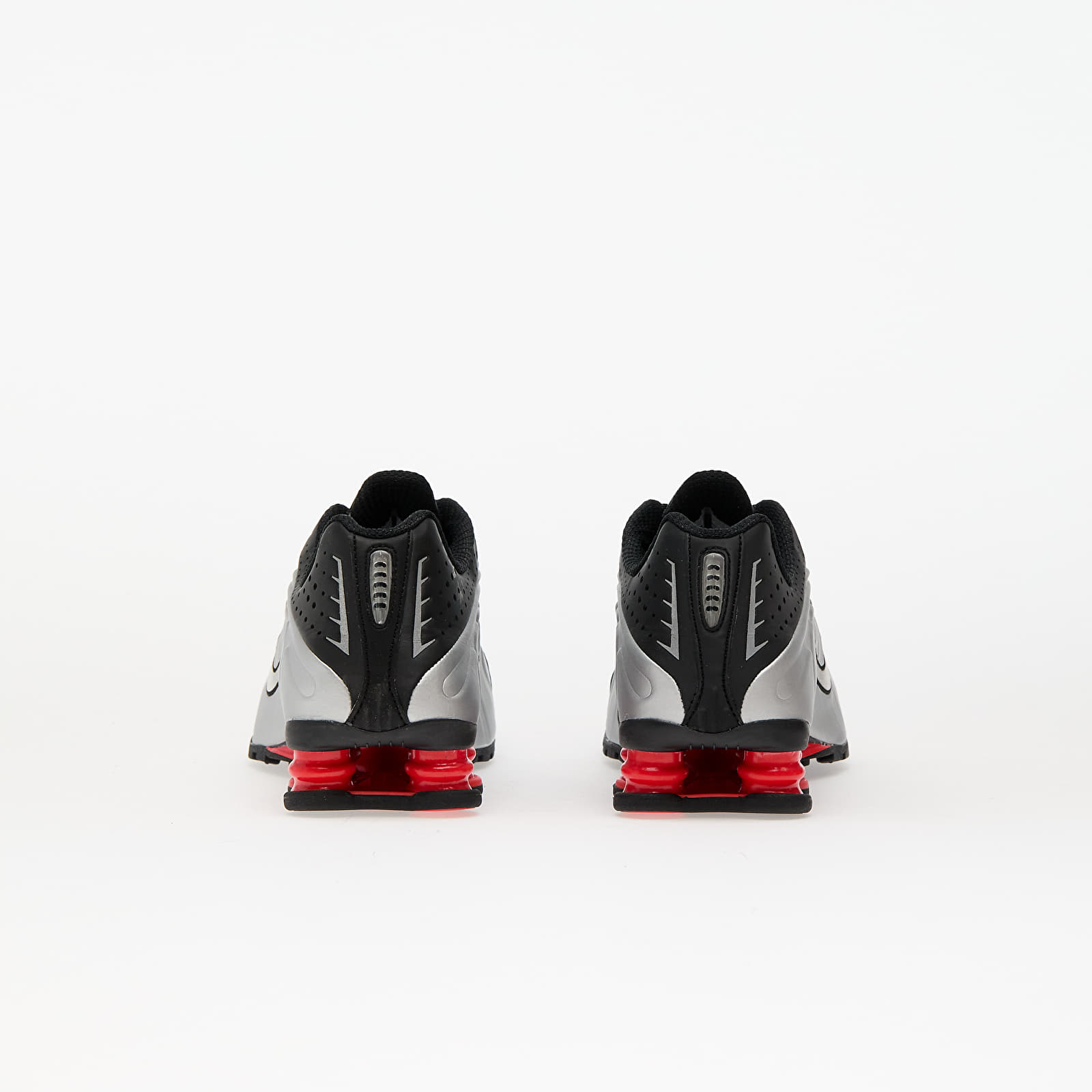 Scarpe donna Nike Shox R4 Black/ Mtlc Silver-Lt Crimson