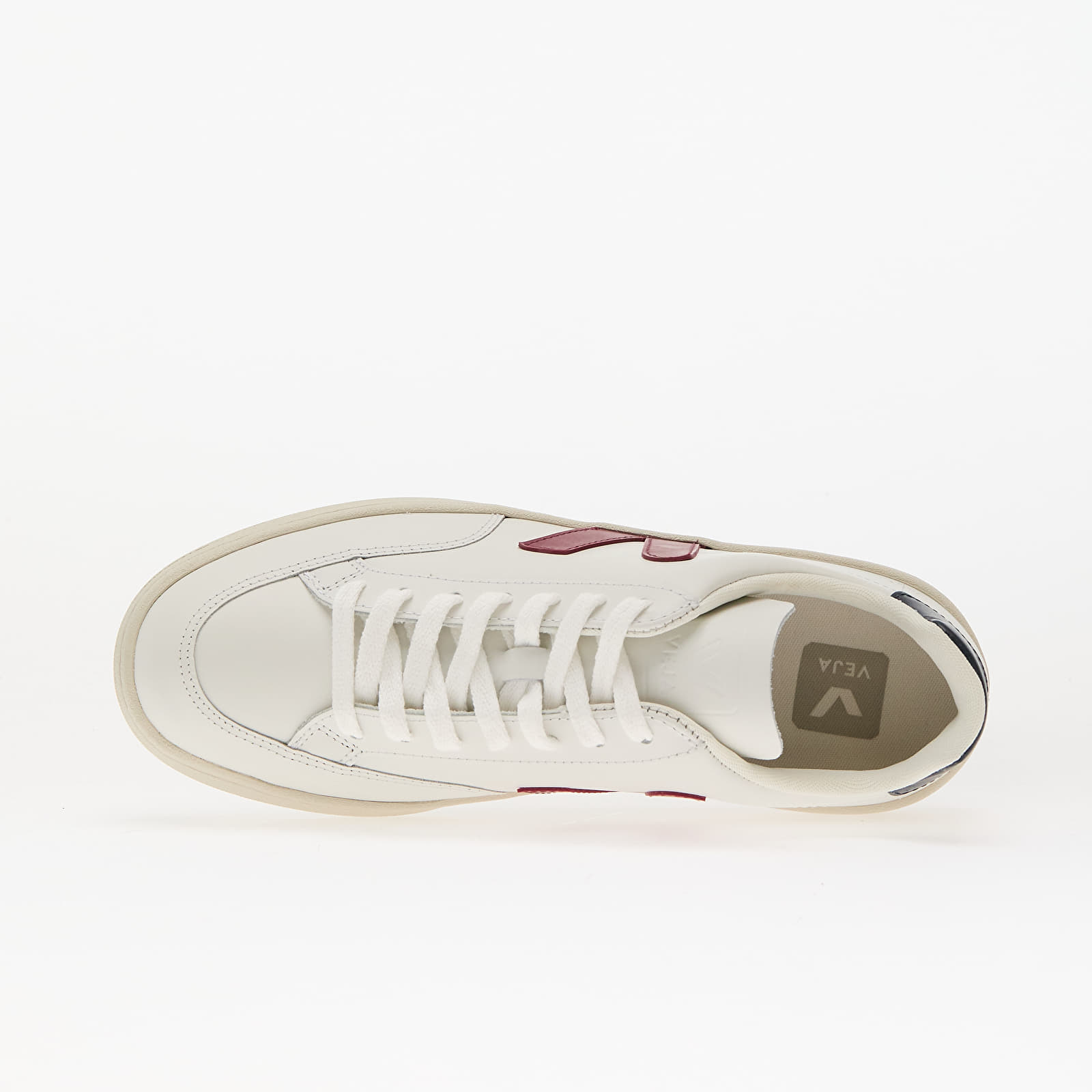 Damen Sneaker und Schuhe Veja W V-12 Leather White_Marsala_Nautico