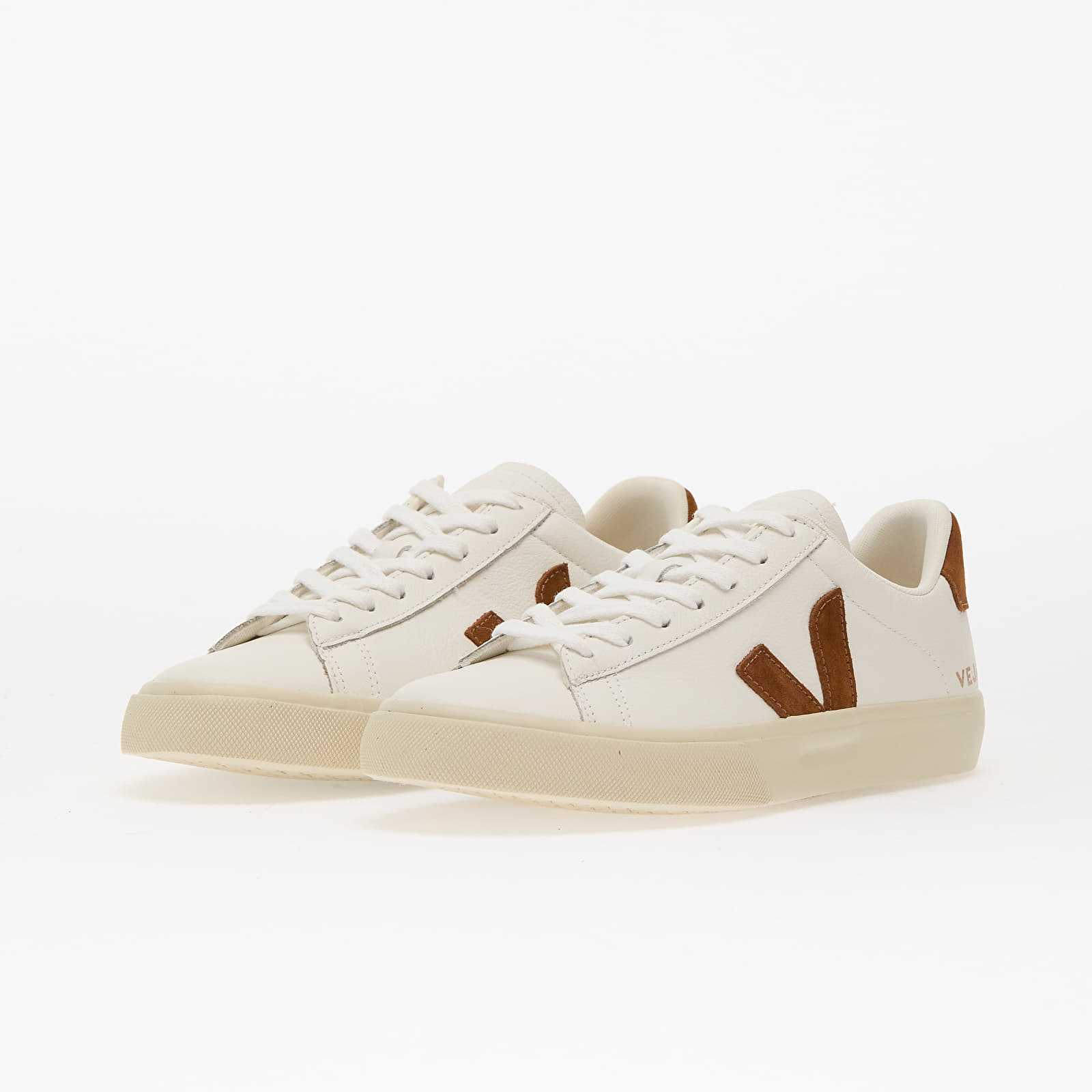 Men's shoes Veja Campo Leather White_Cognac