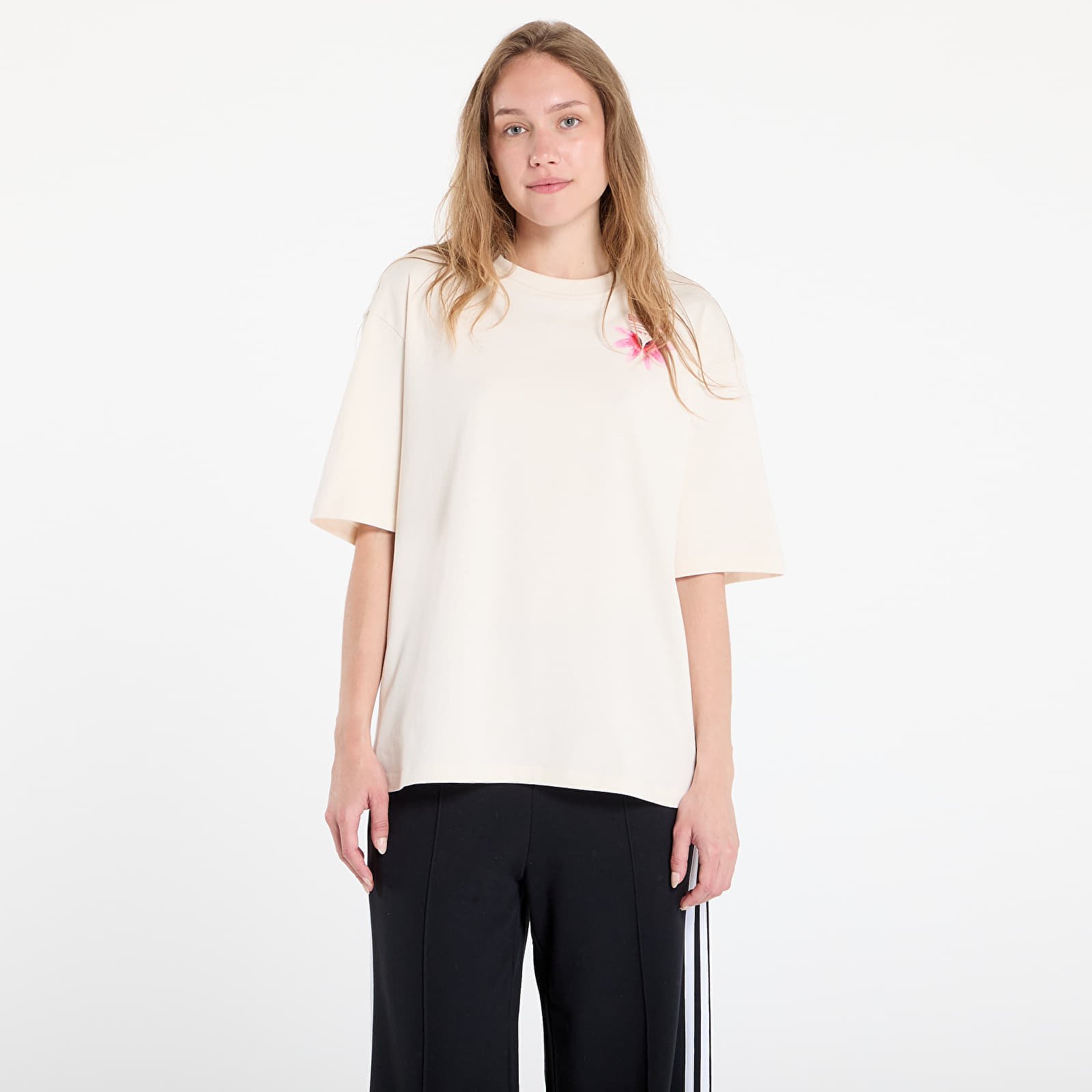 Tricou adidas Originals Summer Glow Graphic Tee Wonder White XL