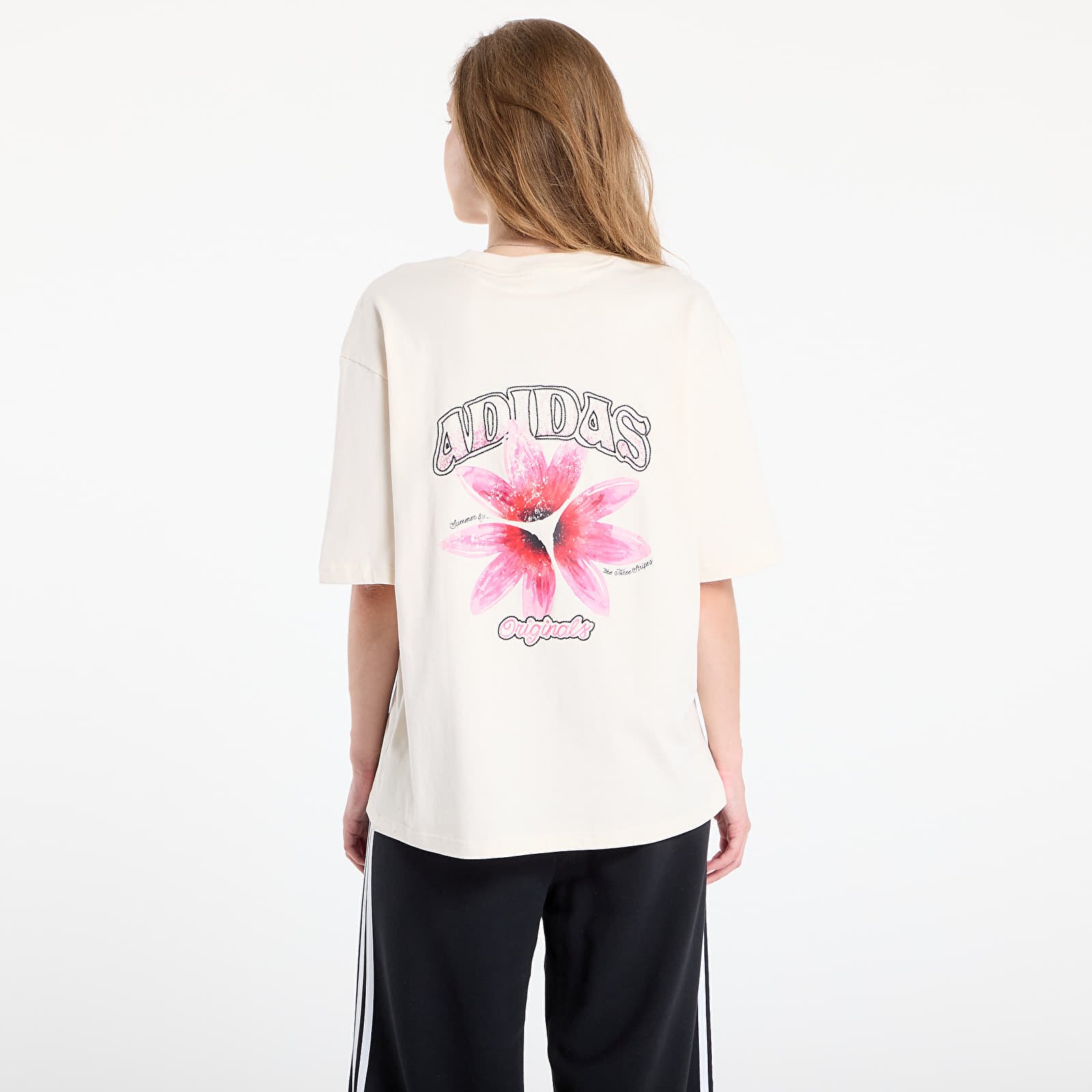 Тениски adidas Originals Summer Glow Graphic Tee Wonder White