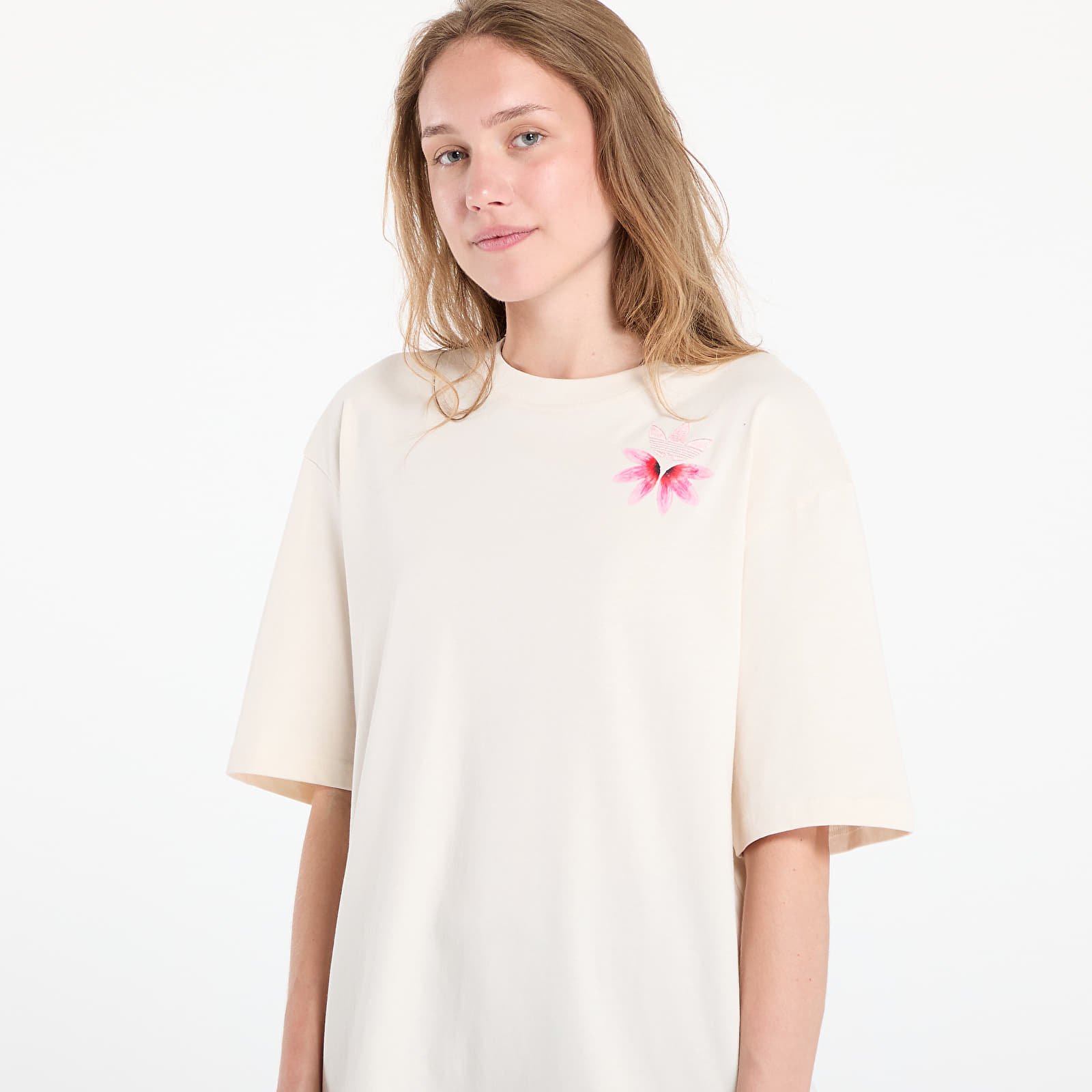 Тениски adidas Originals Summer Glow Graphic Tee Wonder White