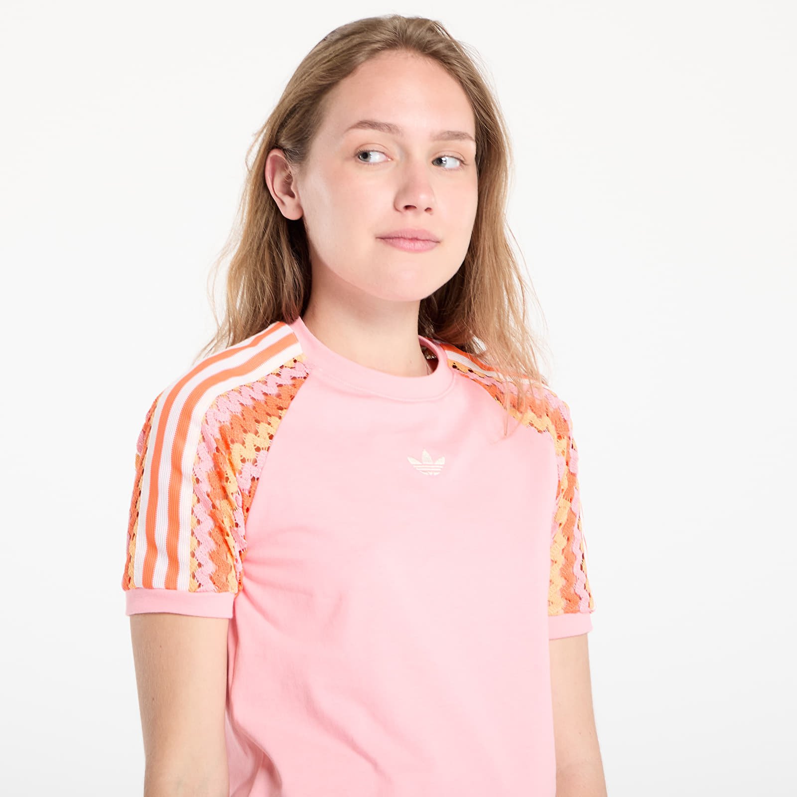 T-skjorter adidas Originals Summer Glow Cali Tee Semi Pink Spark