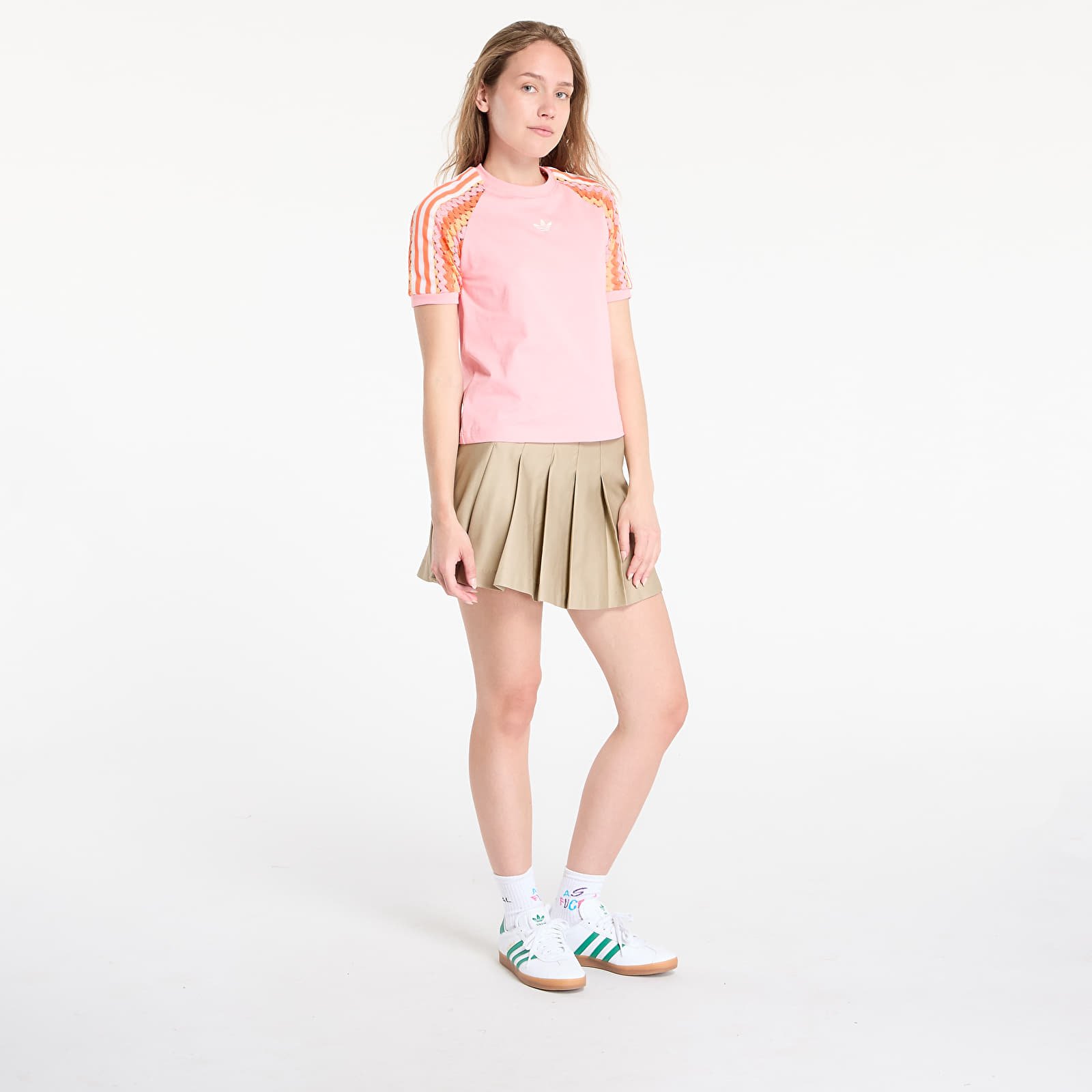 T-skjorter adidas Originals Summer Glow Cali Tee Semi Pink Spark
