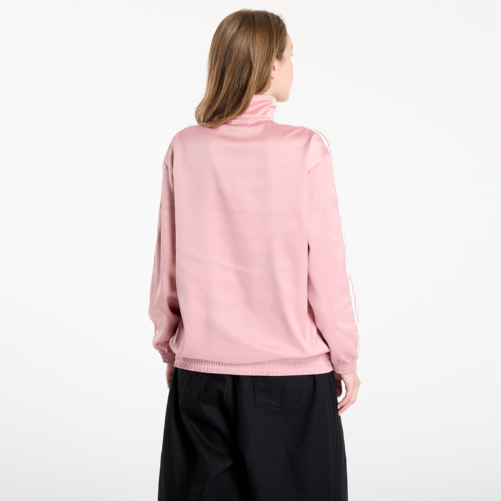 Jackets adidas Originals Satin Firebird Track Top Ruffle 3-Stripes Wonder Mauve