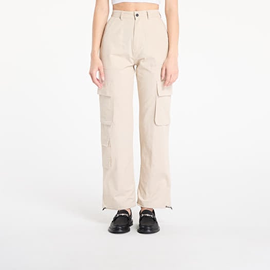 Sixth June Wide Leg Cargo Pants Cream