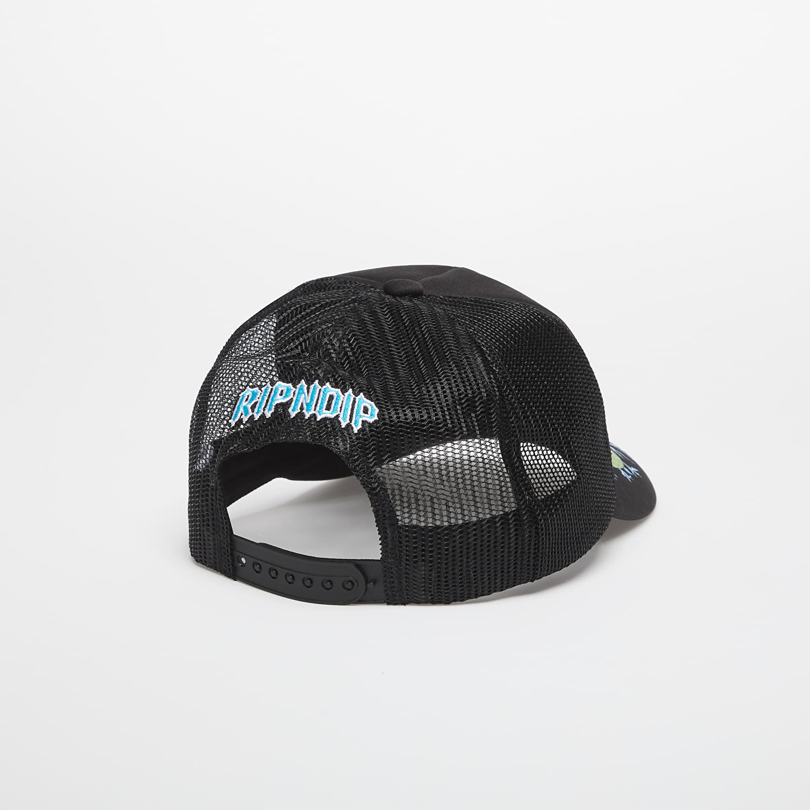 Bonés RIPNDIP Skull And Bones Trucker Hat Black