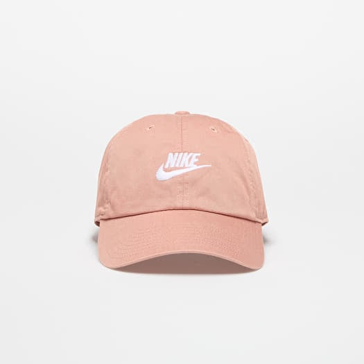 Nike Club Unstructured Futura Wash Cap Rose Gold/ White