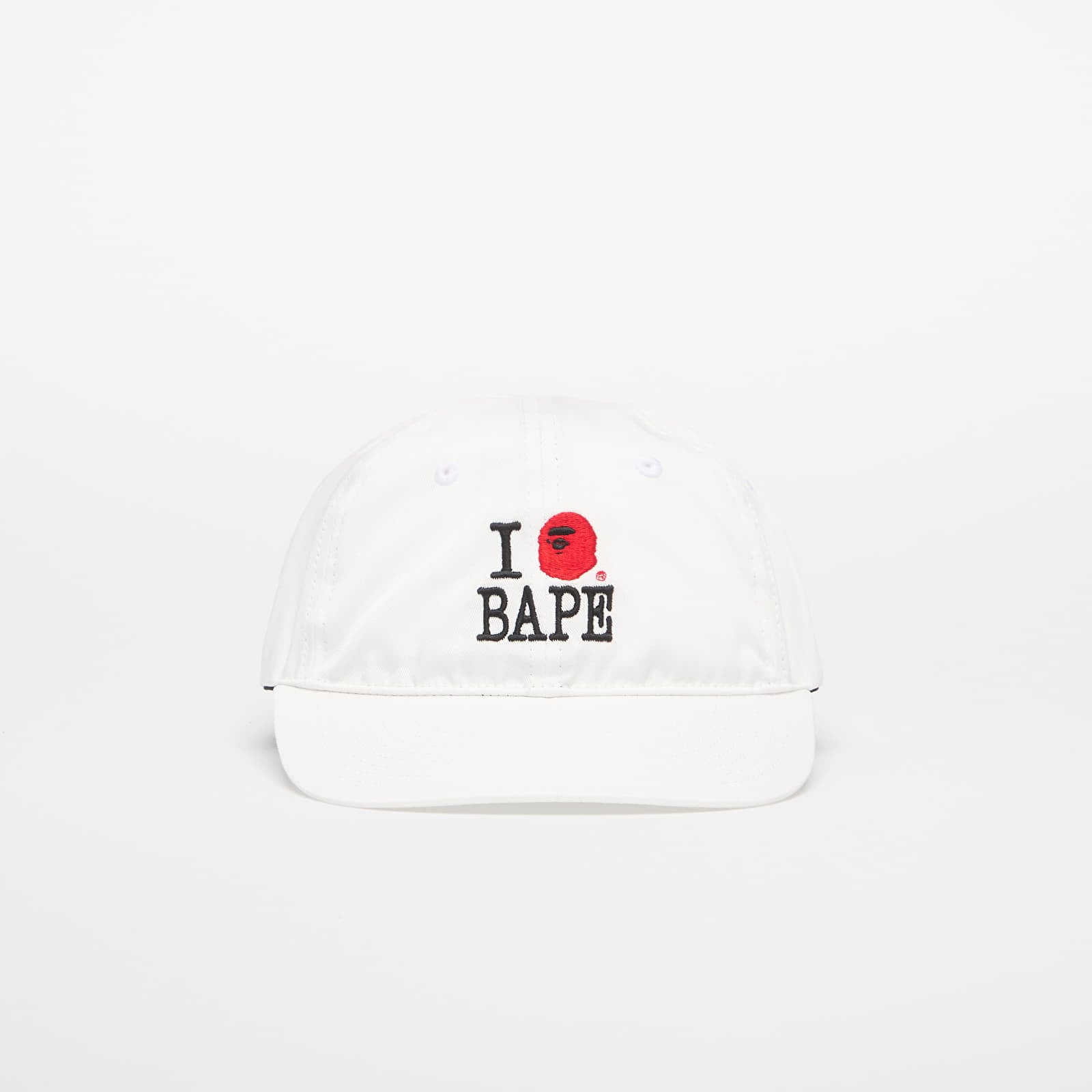 Capac A BATHING APE Logo Cotton Twill Cap White Universal