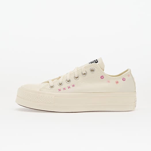 Converse Chuck Taylor All Star Lift Floral Embroidery Low Top Egret/ Sugar Berry/ Cactus Bud
