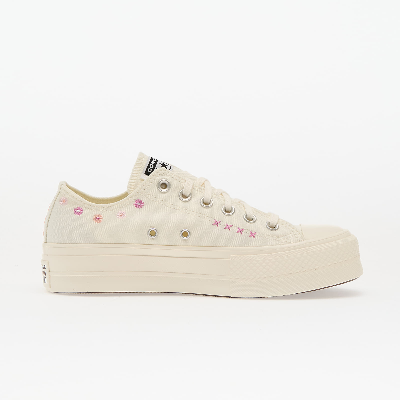 Damen Sneaker und Schuhe Converse Chuck Taylor All Star Lift Floral Embroidery Low Top Egret/ Sugar Berry/ Cactus Bud