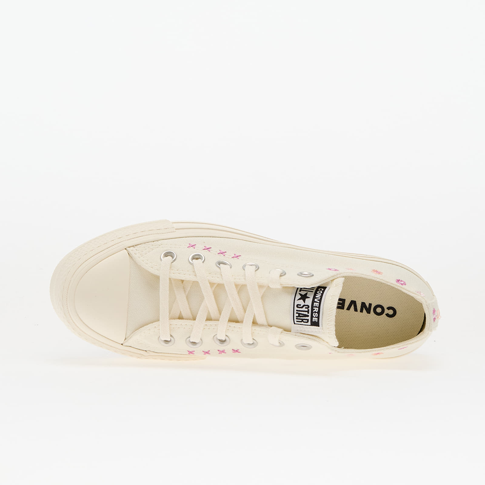 Damen Sneaker und Schuhe Converse Chuck Taylor All Star Lift Floral Embroidery Low Top Egret/ Sugar Berry/ Cactus Bud