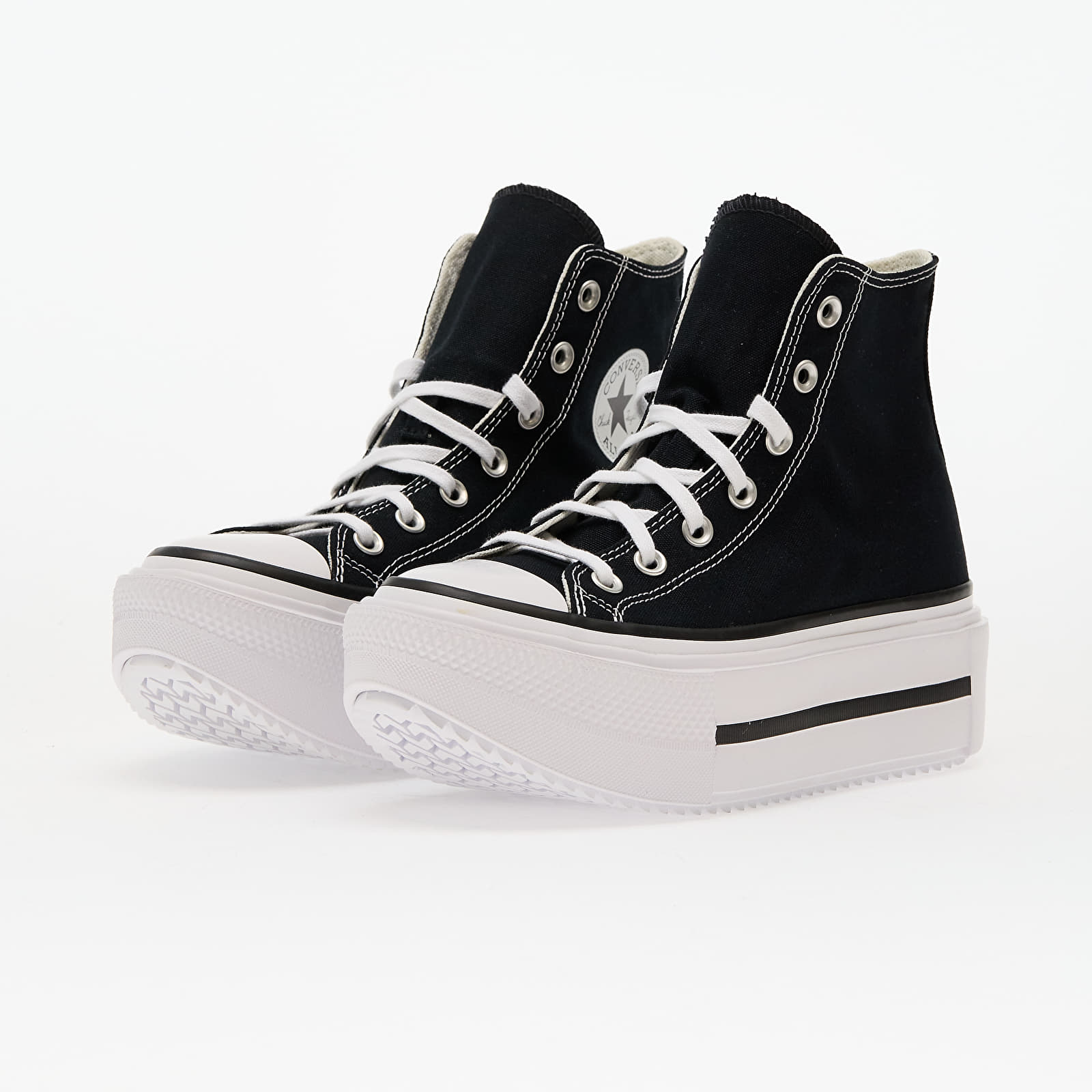 Herren Sneaker und Schuhe Converse Chuck Taylor All Star Lift Double Stack Black/ White/ Black