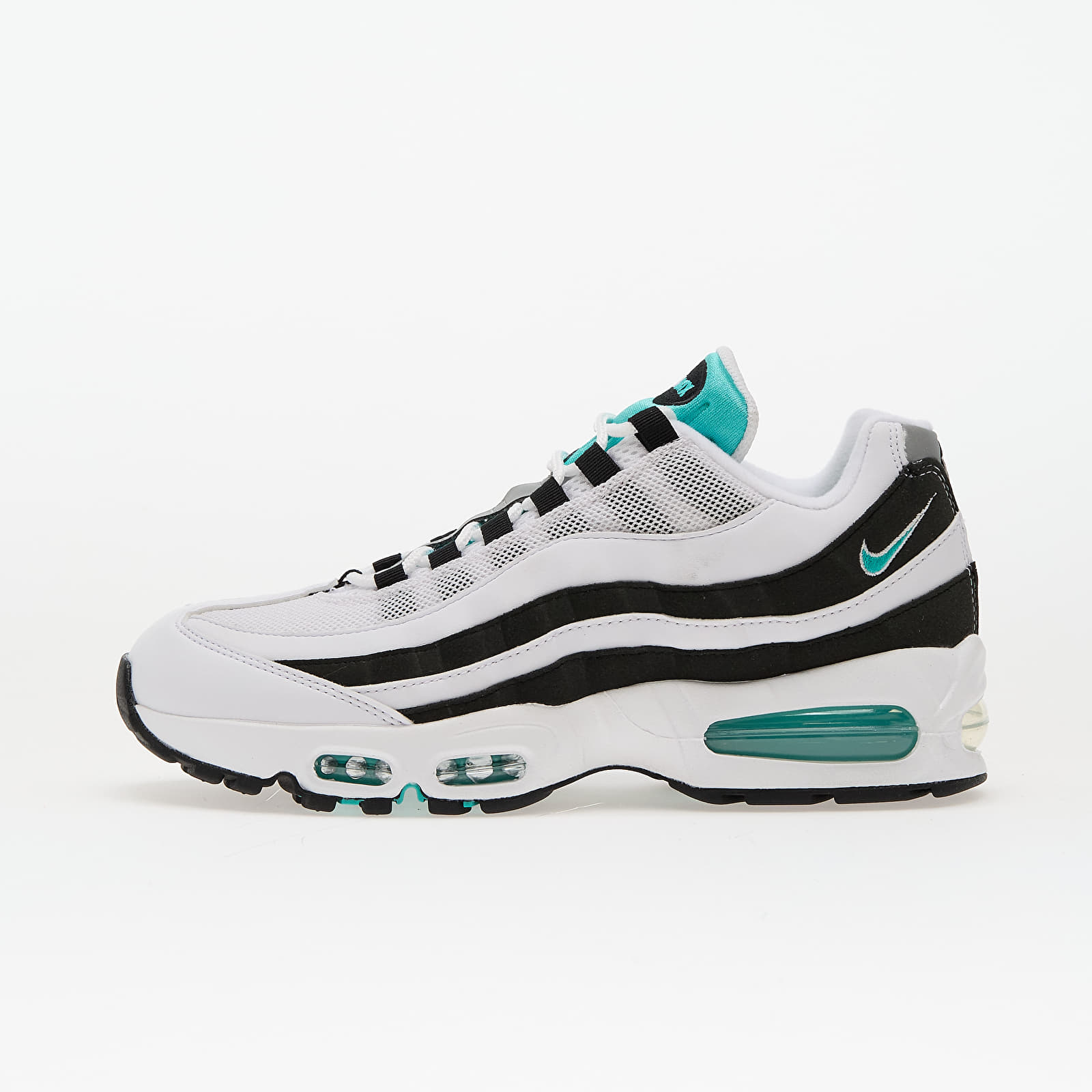 Scarpe uomo Nike Air Max 95 Og White/ Hyper Jade-Black-Metallic Silver