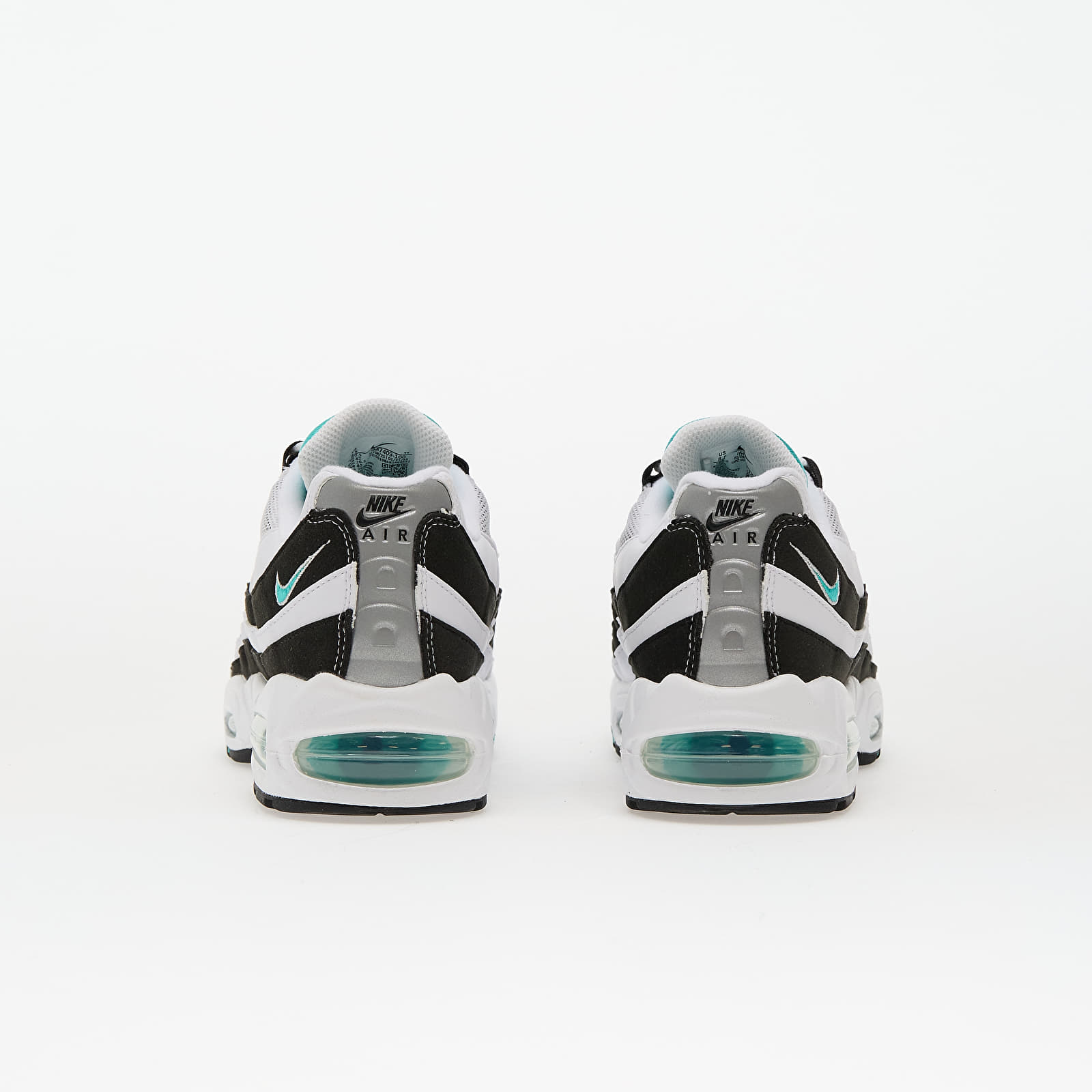 Scarpe uomo Nike Air Max 95 Og White/ Hyper Jade-Black-Metallic Silver