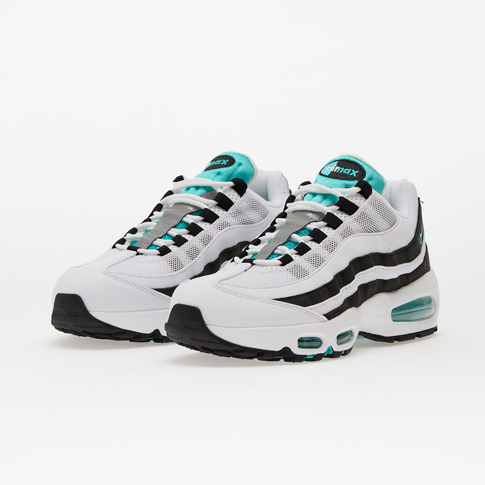 Scarpe uomo Nike Air Max 95 Og White/ Hyper Jade-Black-Metallic Silver