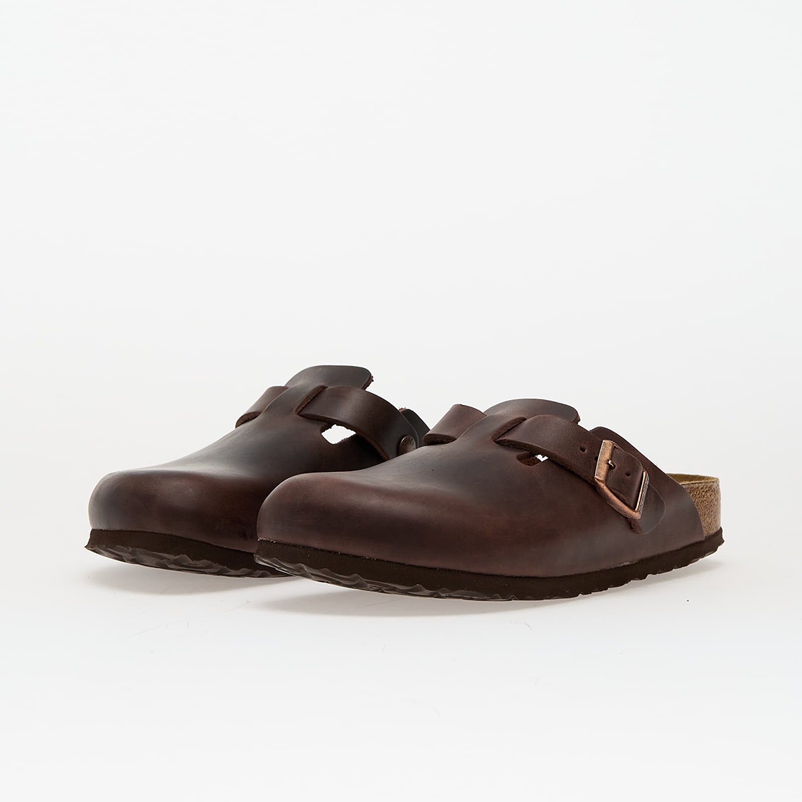 Damesko Birkenstock Boston Natural Leather Oiled Habana